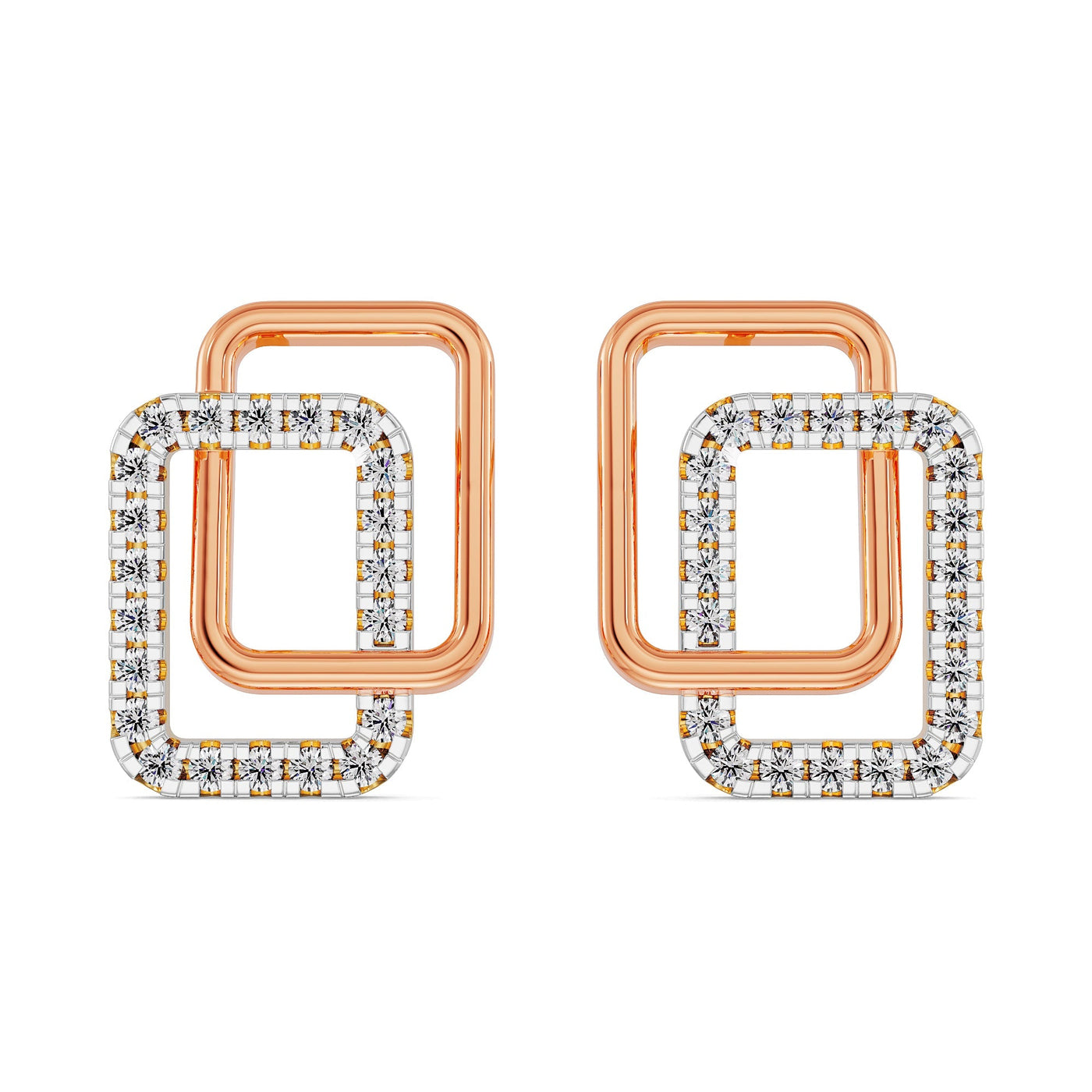 Cubic Lab Grown Diamond Earrings 9KT