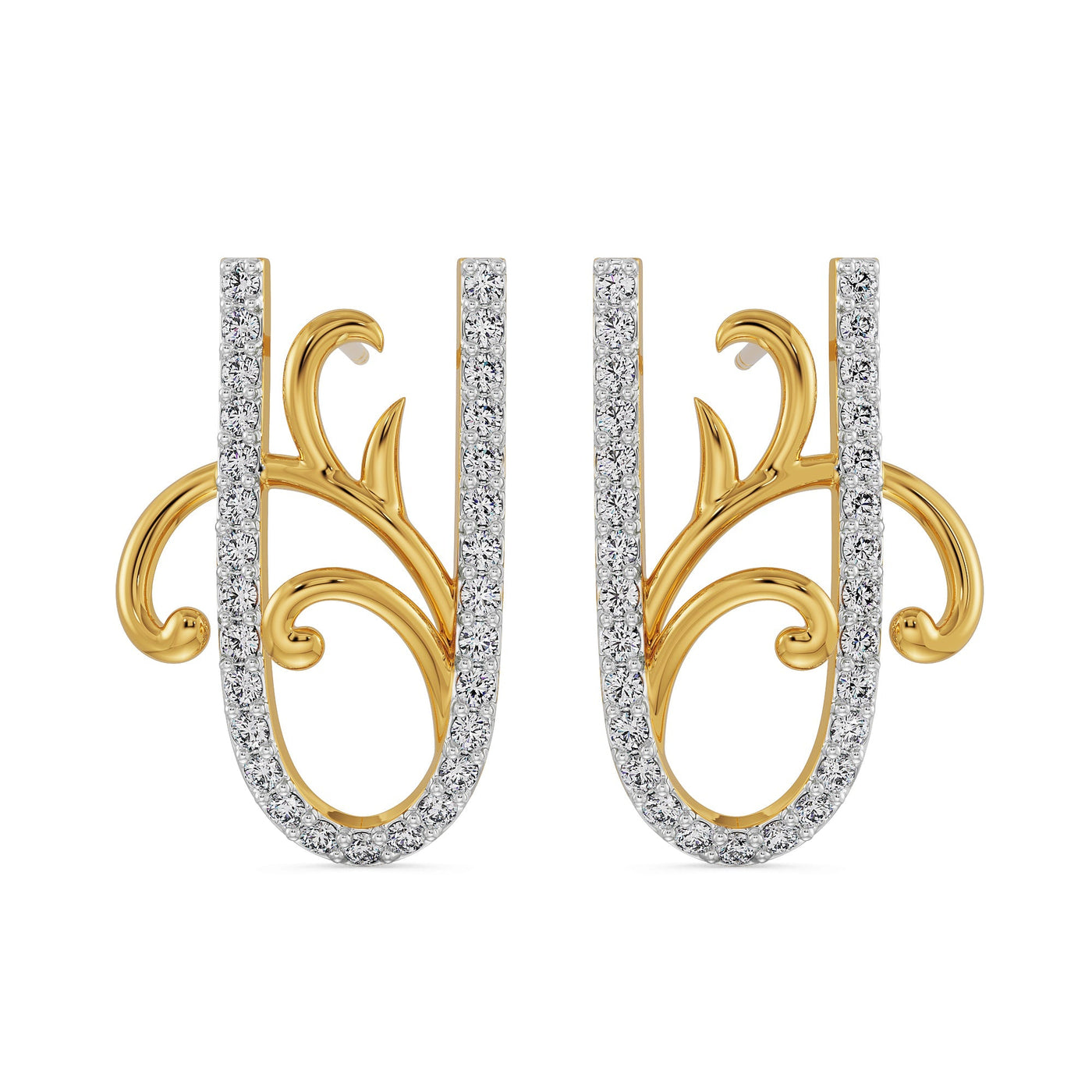 U Fusion Lab Grown Diamond Earrings 9KT
