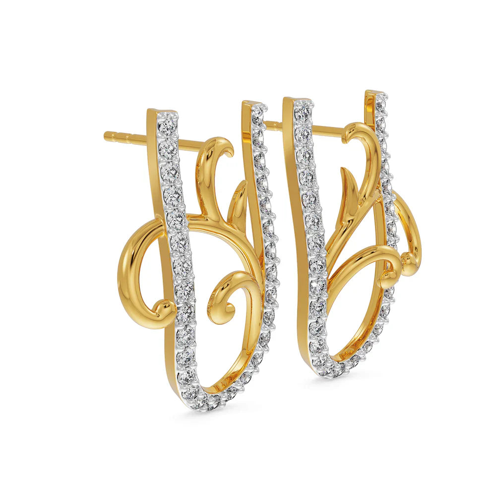 U Fusion Lab Grown Diamond Earrings 9KT
