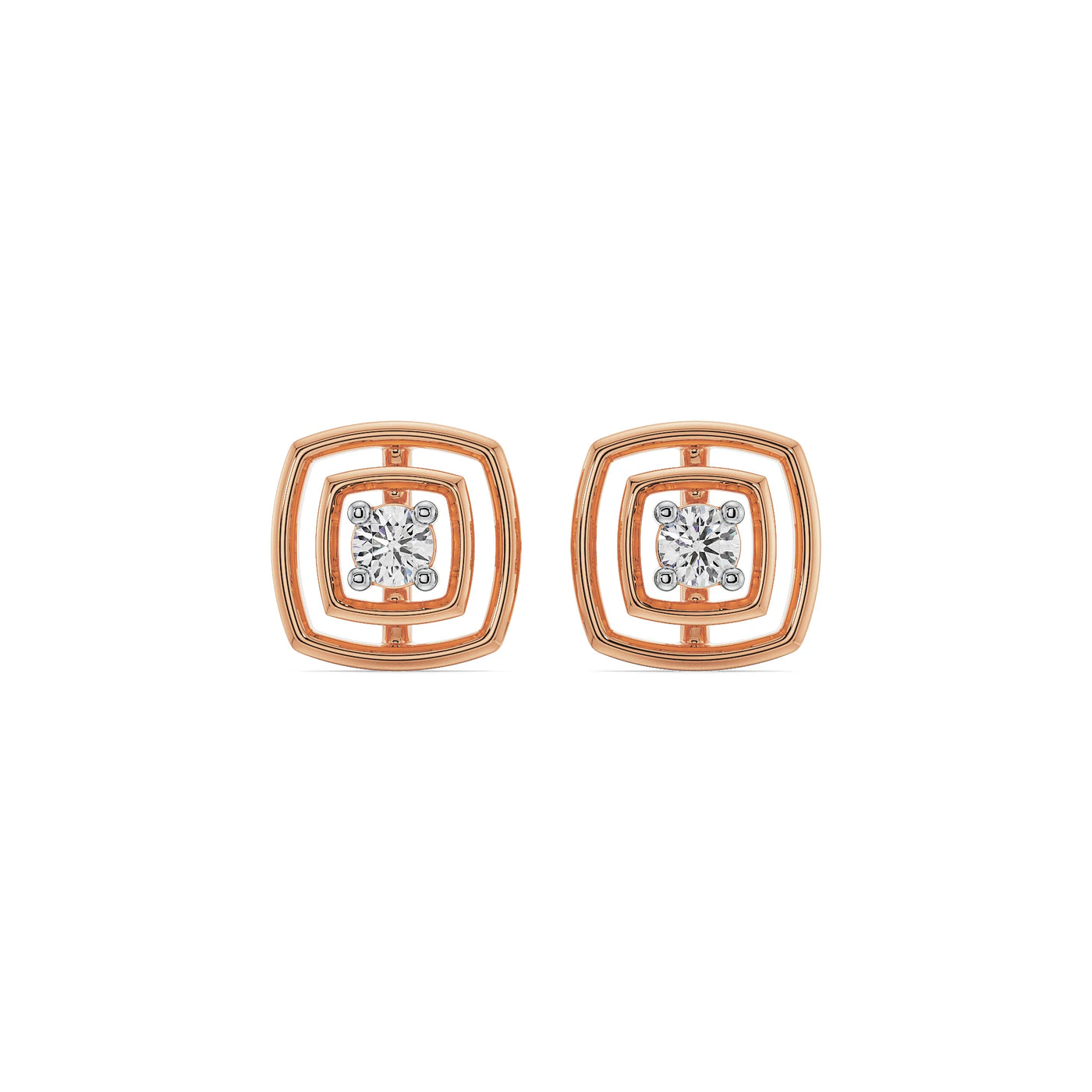 Square Brilliance Lab Grown Diamond Studs