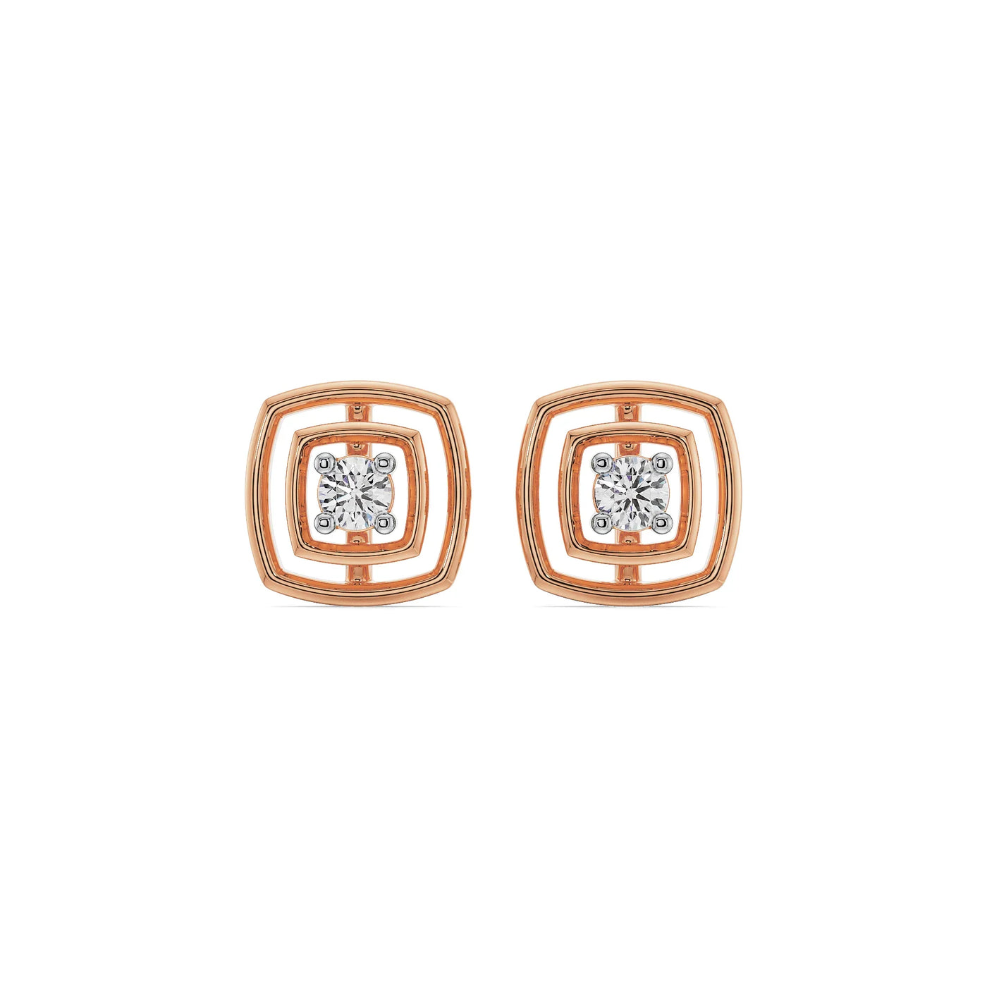 Square Brilliance Lab Grown Diamond Studs 9KT