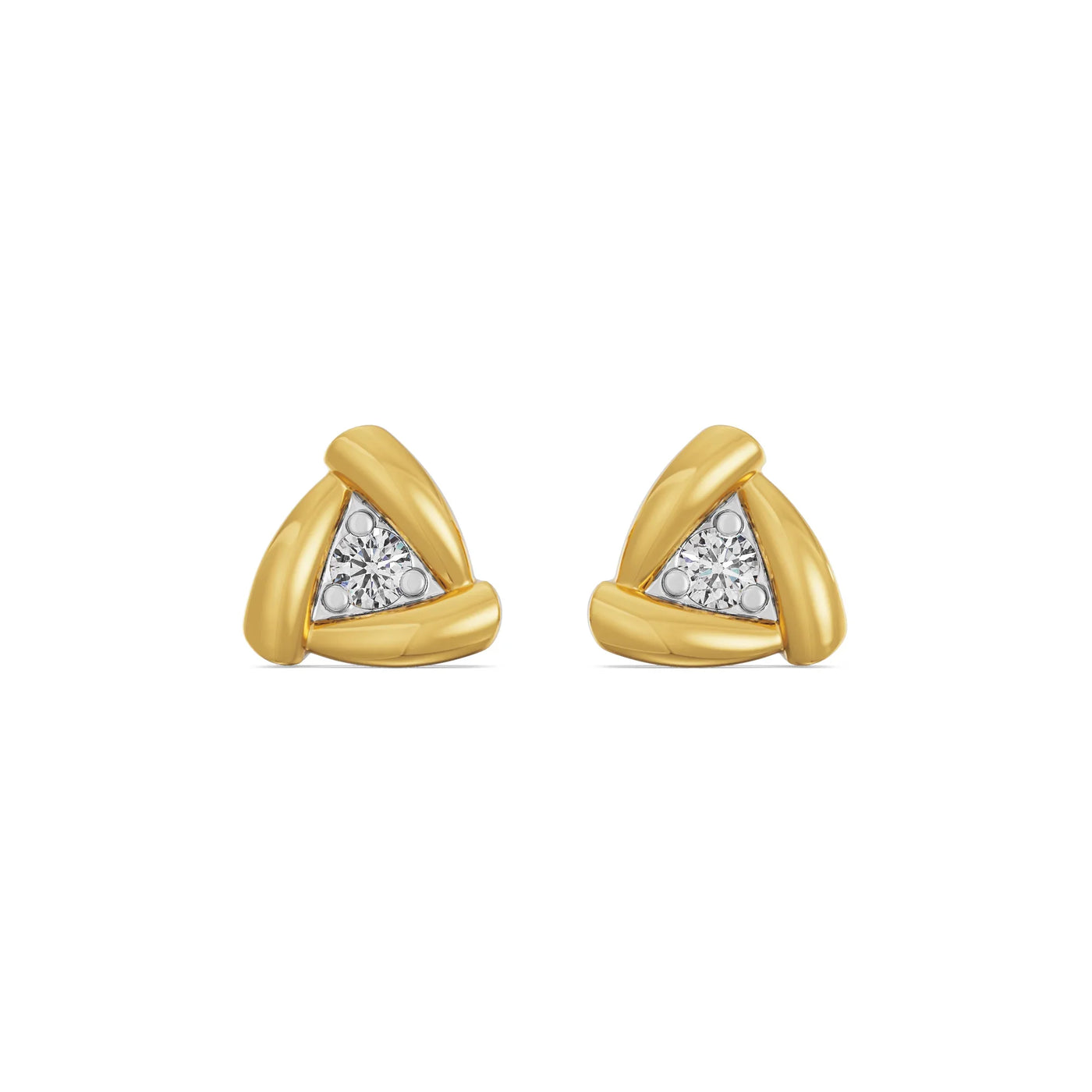 Triangle Lab Grown Diamond Studs 9KT