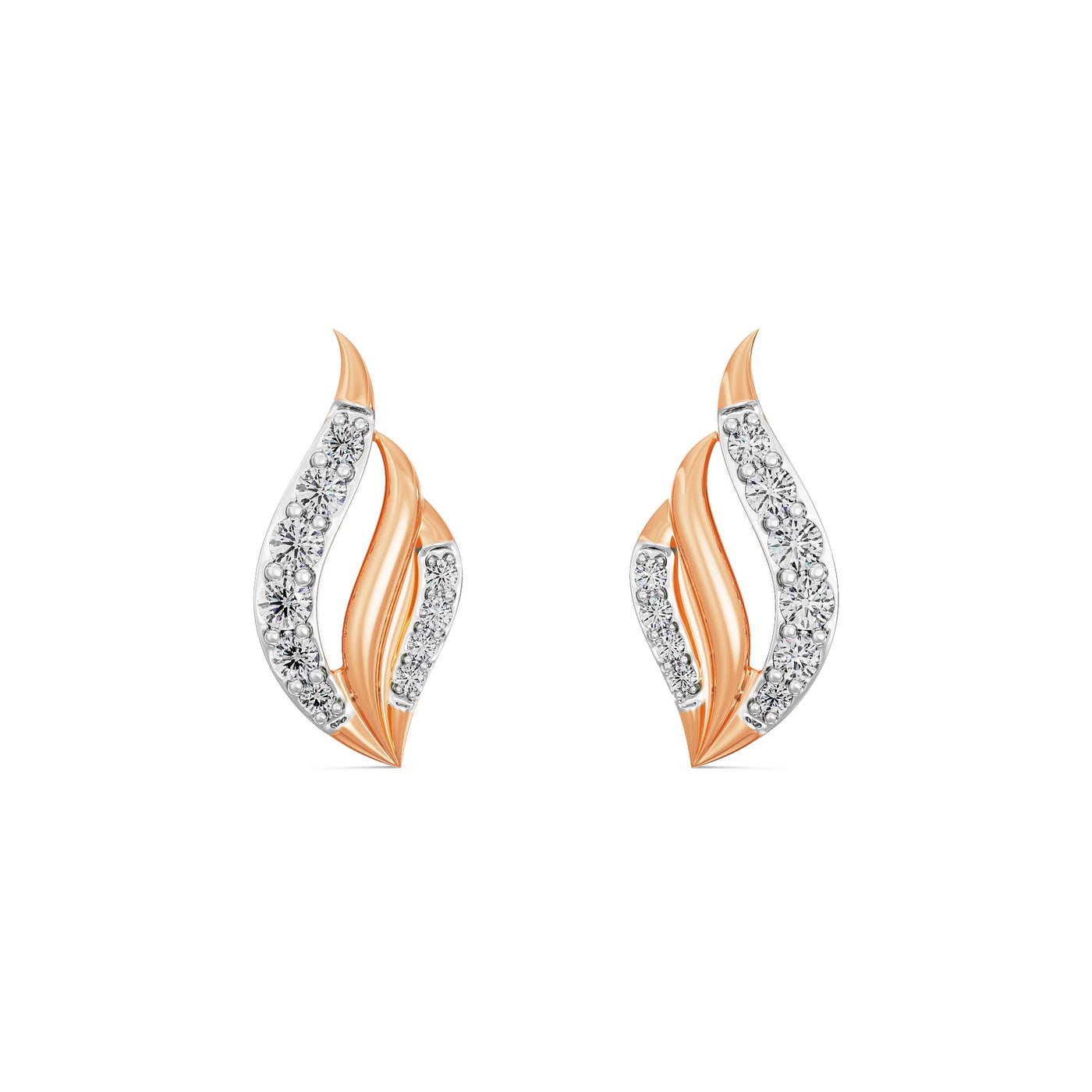Leafy Splendor Lab Grown Diamond Earrings