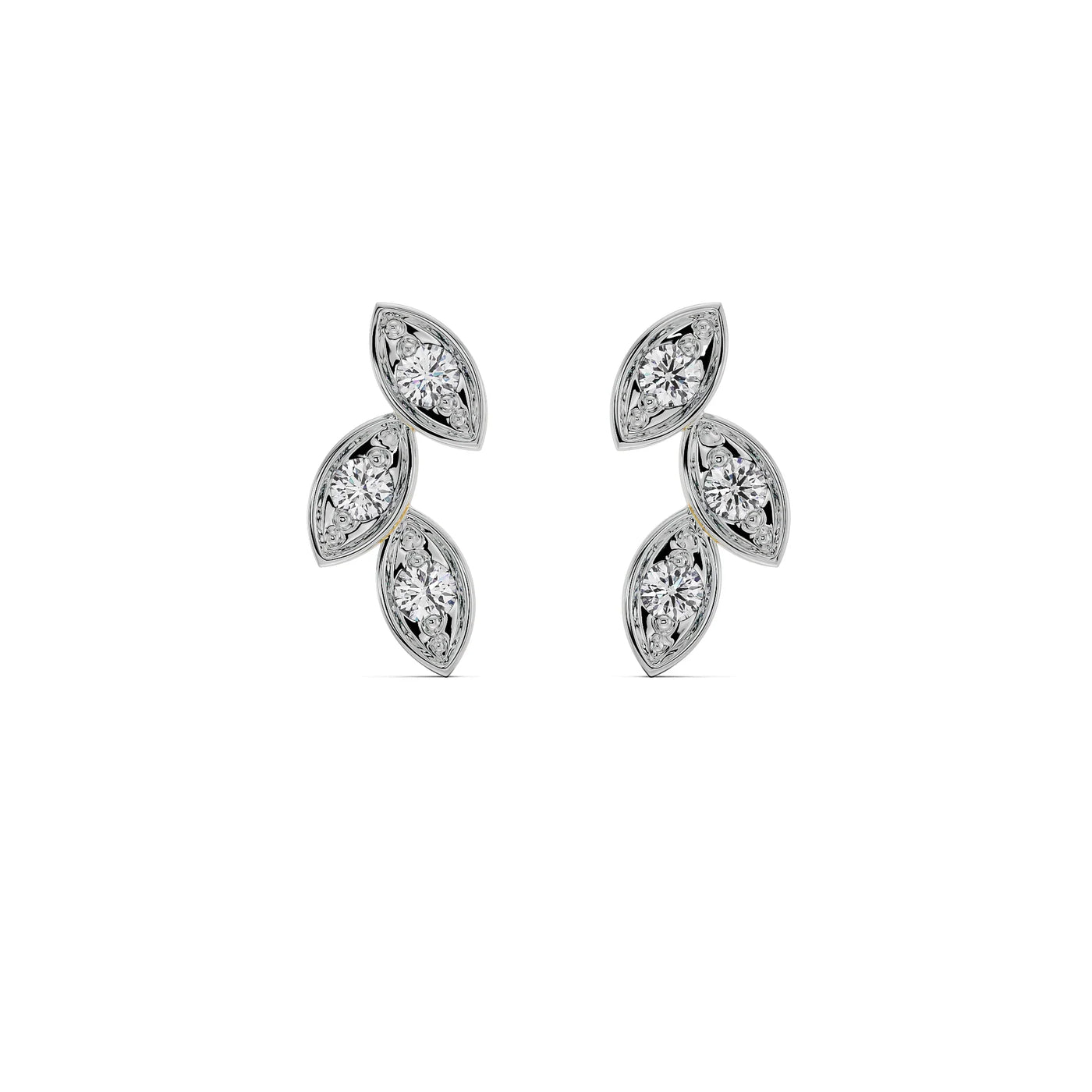Marquise Mirage Lab Grown Diamond Studs 9KT
