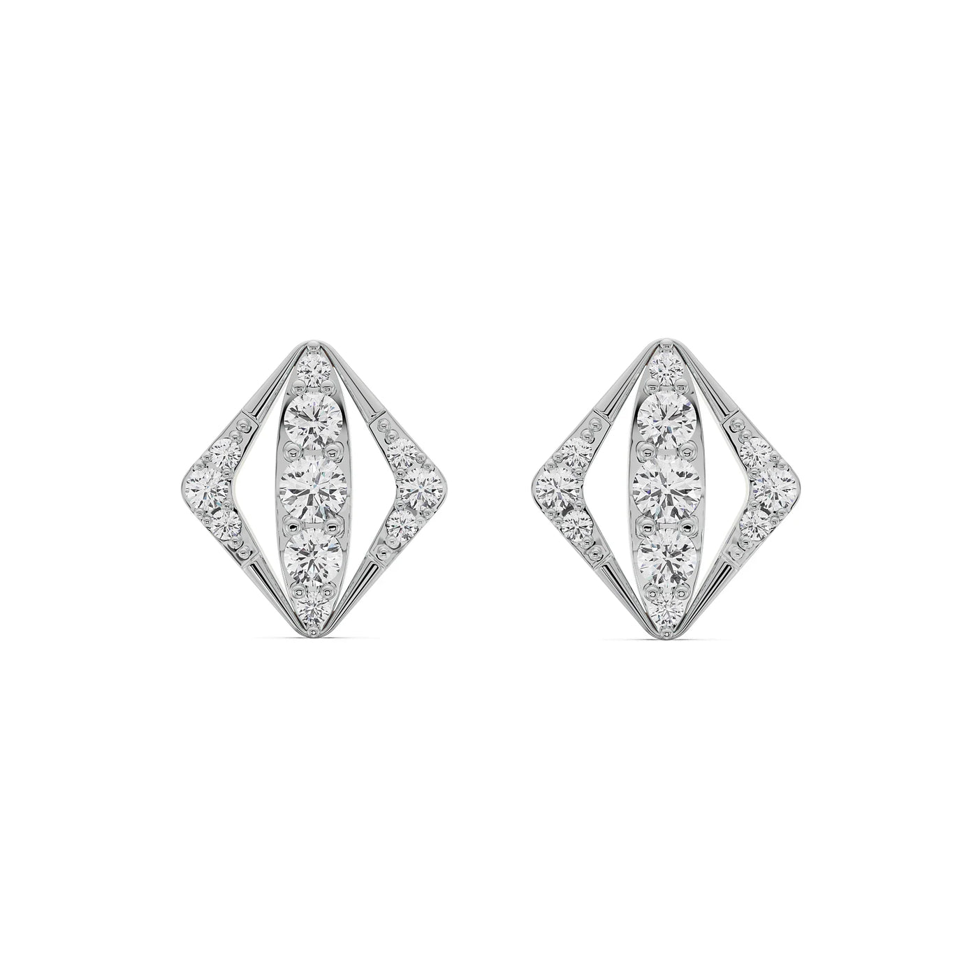 Rhombus Glamour Lab Grown Diamond Studs 9KT