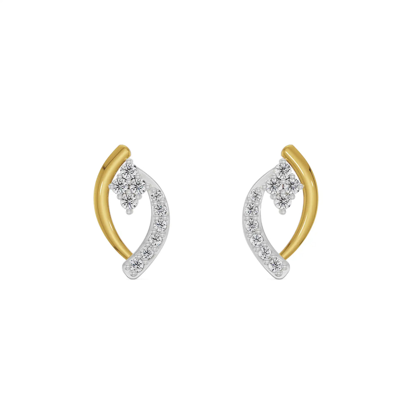 Leaf Symphony Lab Grown Diamond Studs