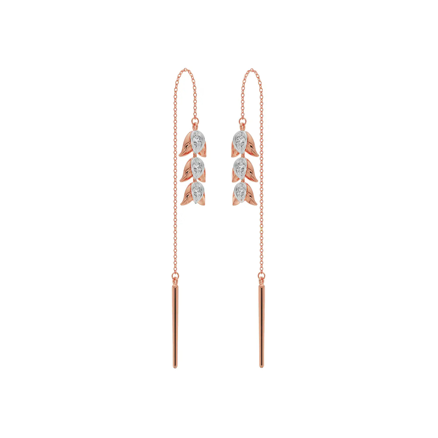 Floral Splendor Lab Grown Diamond Earrings_in-stock