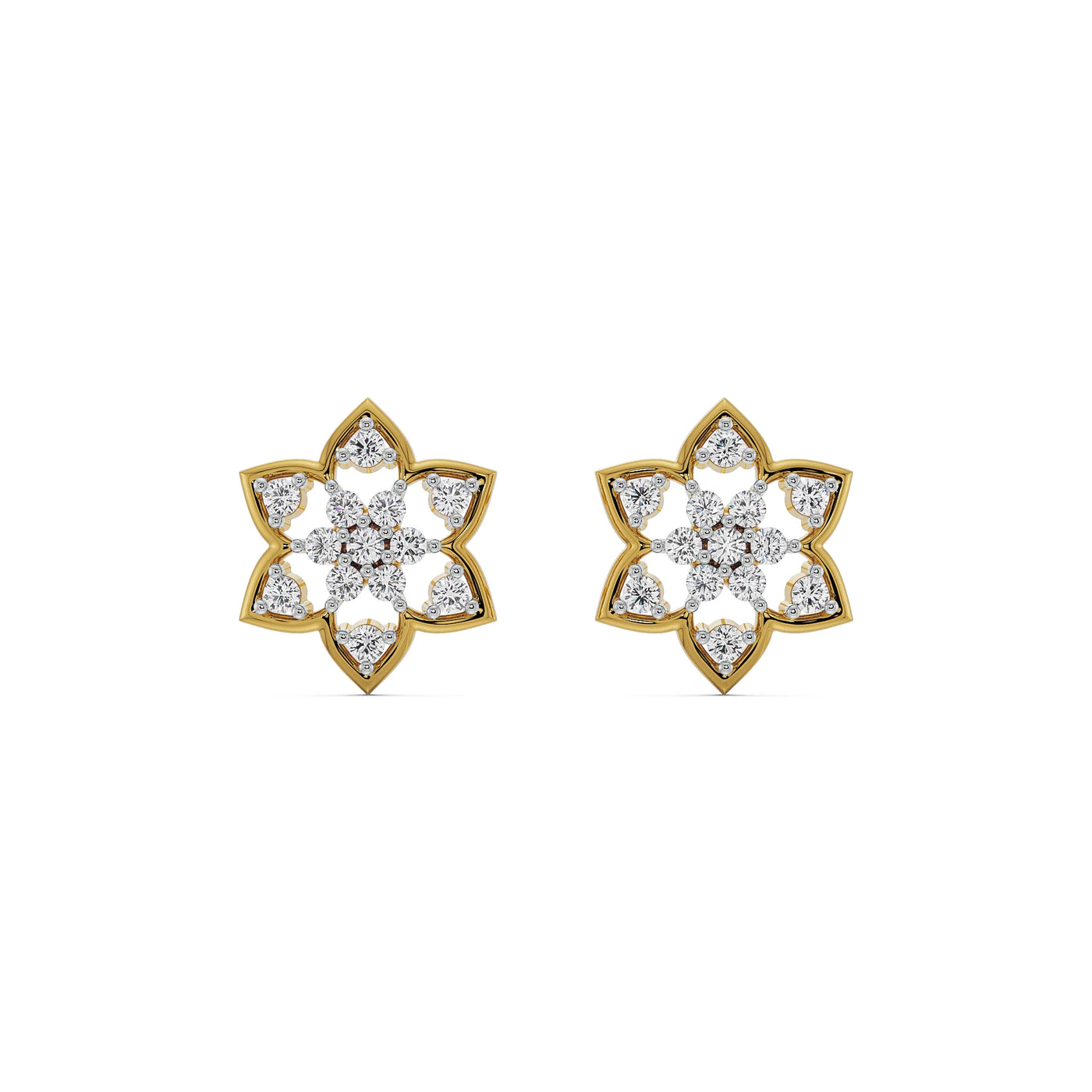 Floral Finesse Lab Grown Diamond Studs