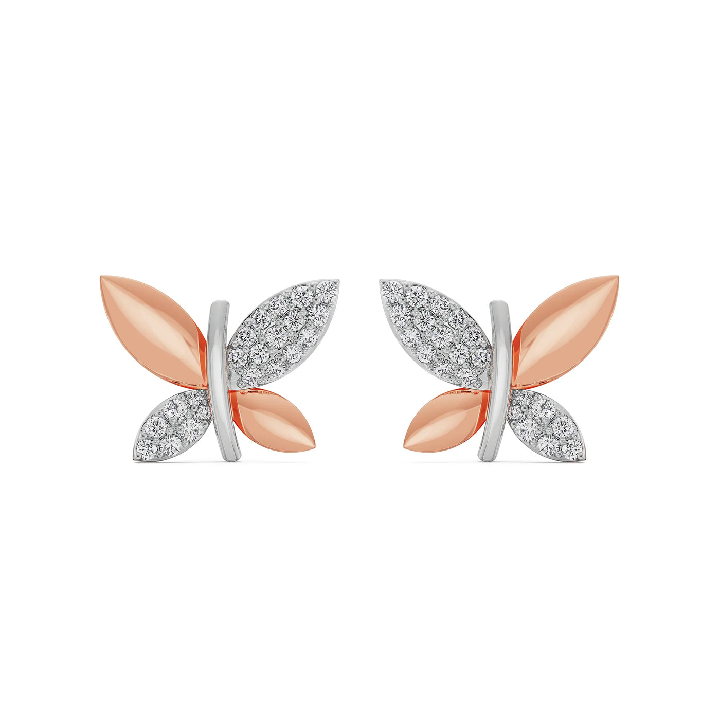 Winged Wonder Diamond Earrings 9KT