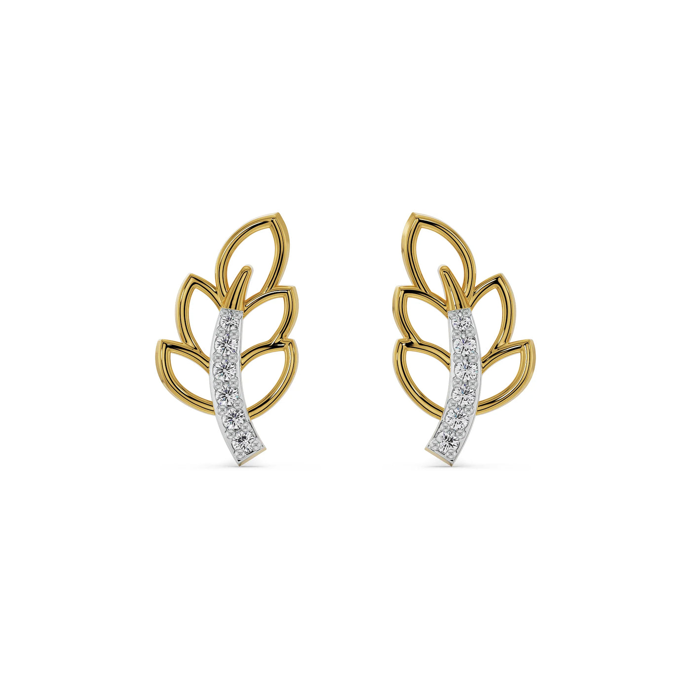 Petal Swag Lab Grown Diamond Earrings