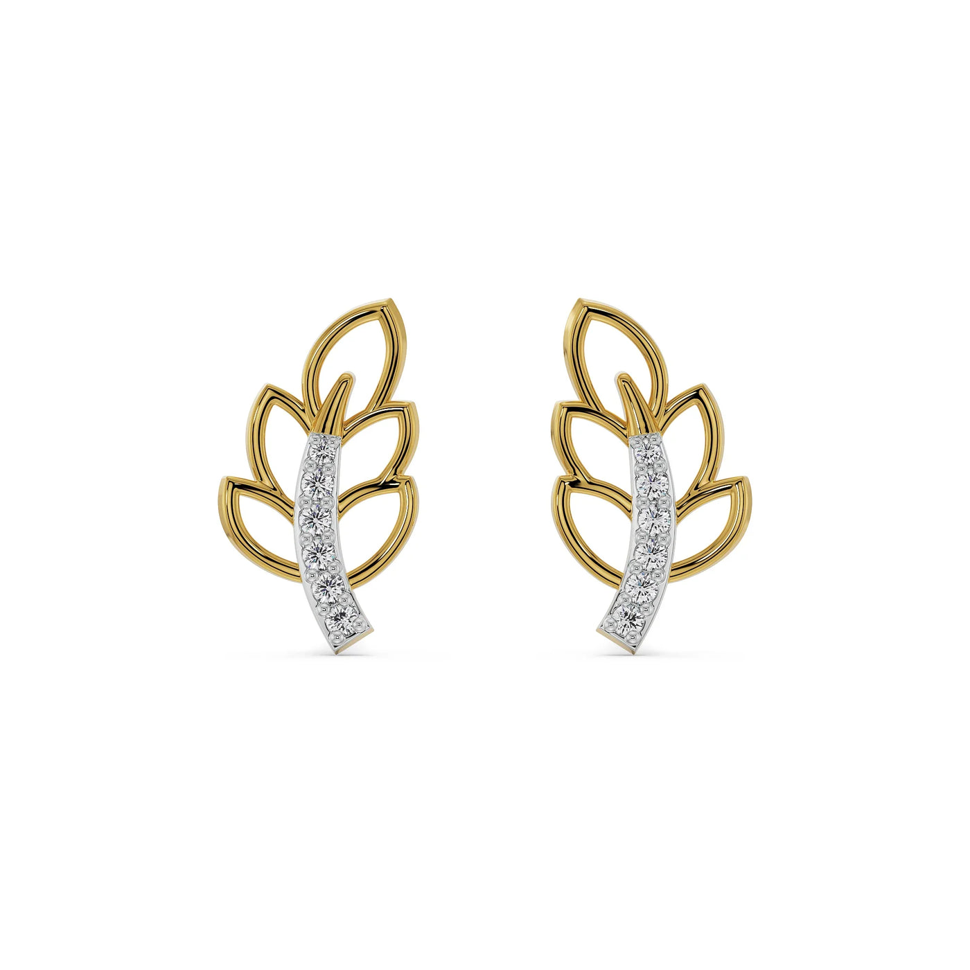 Petal Swag Lab Grown Diamond Earrings 9KT