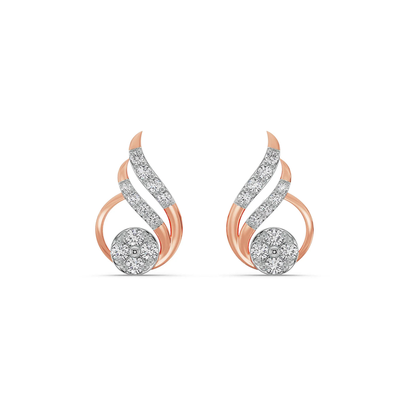 Fern Lab Grown Diamond Earrings 9KT