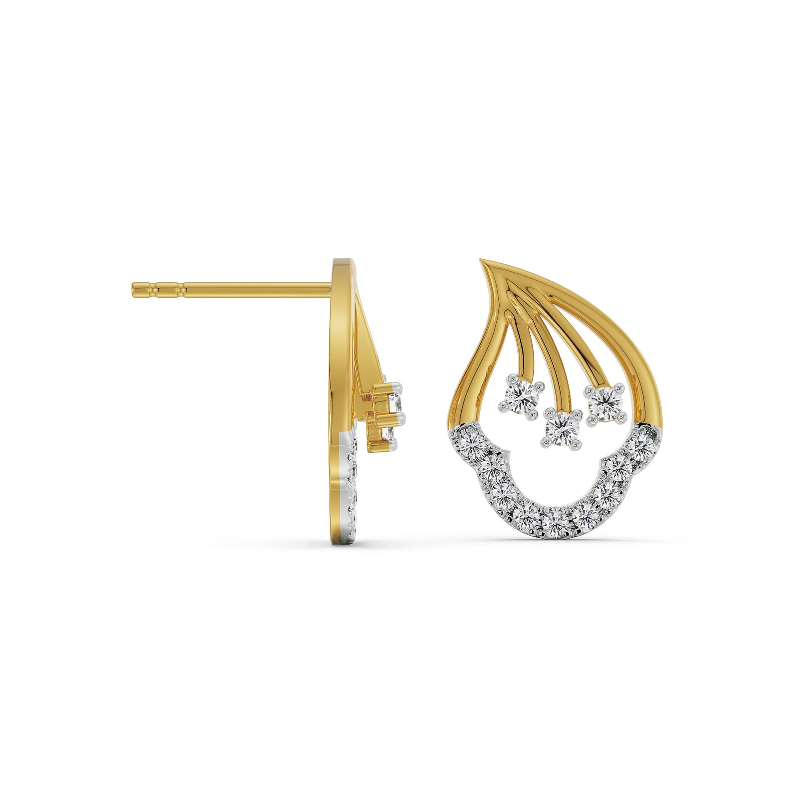 Ziya Diamond Studs Prospective View