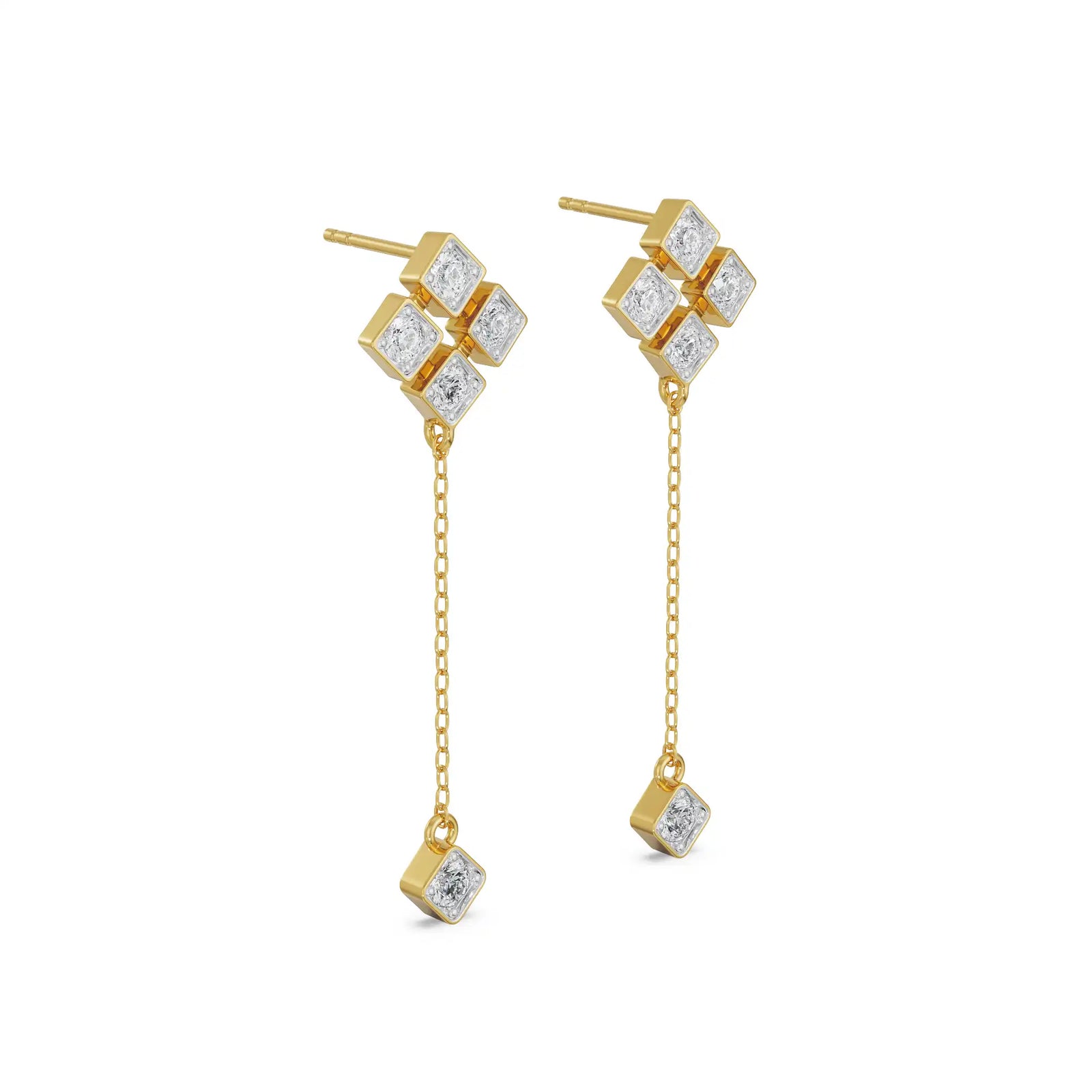 Gleaming Sui Dhaga Earrings Side View