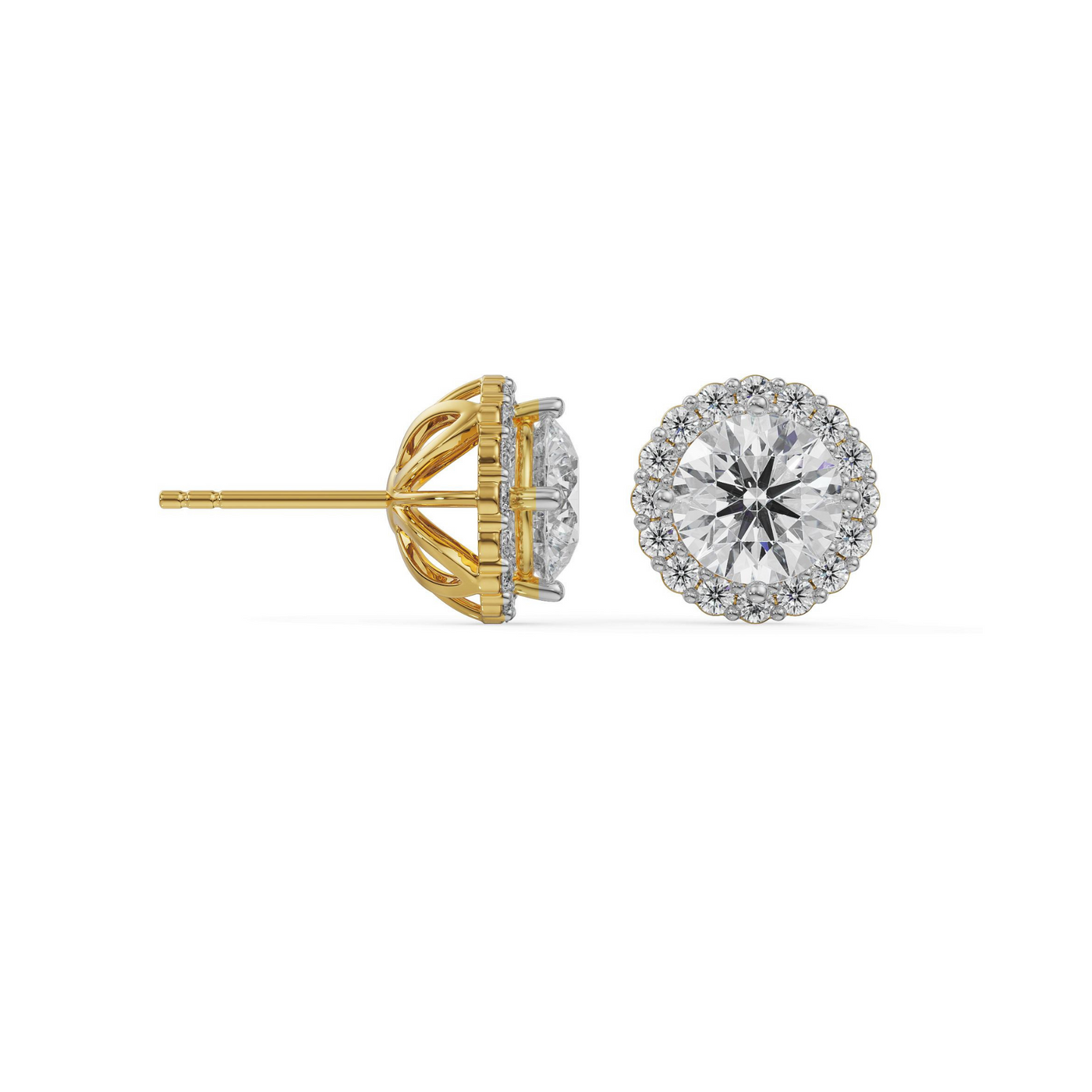 0 5 CT Halo Round Lab Grown Diamond Solitaire Studs_in-stock