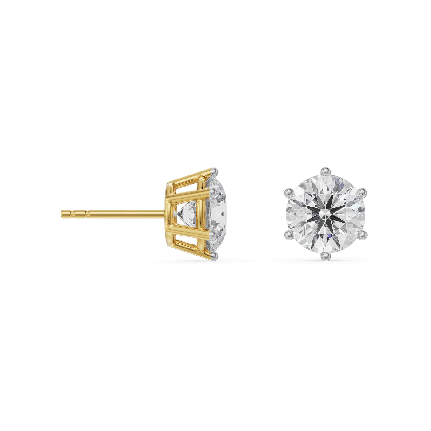 1 CT Versatile Lab Grown Diamond Solitaire Studs
