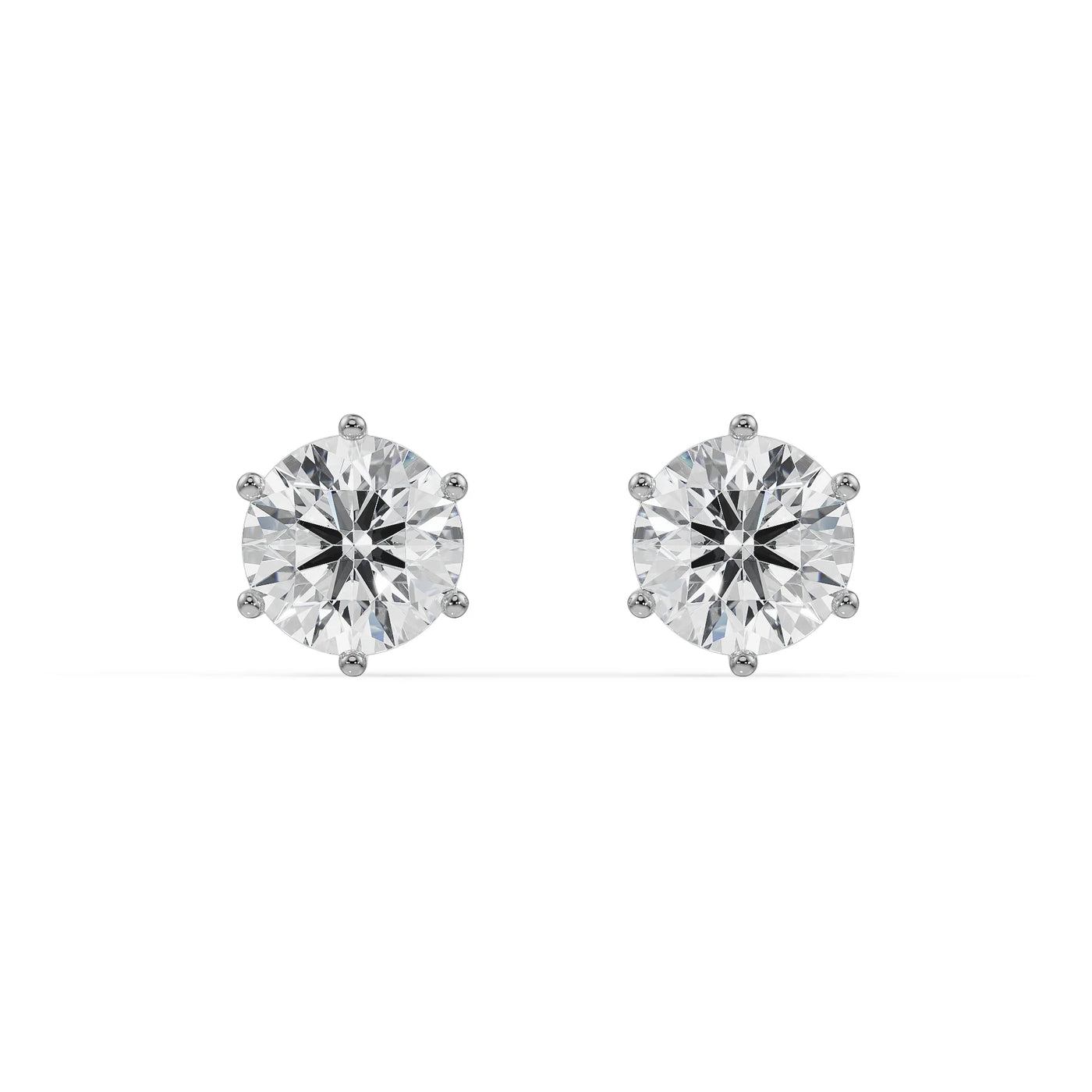 1.5 CT Versatile Lab Grown Diamond Solitaire Studs 9KT