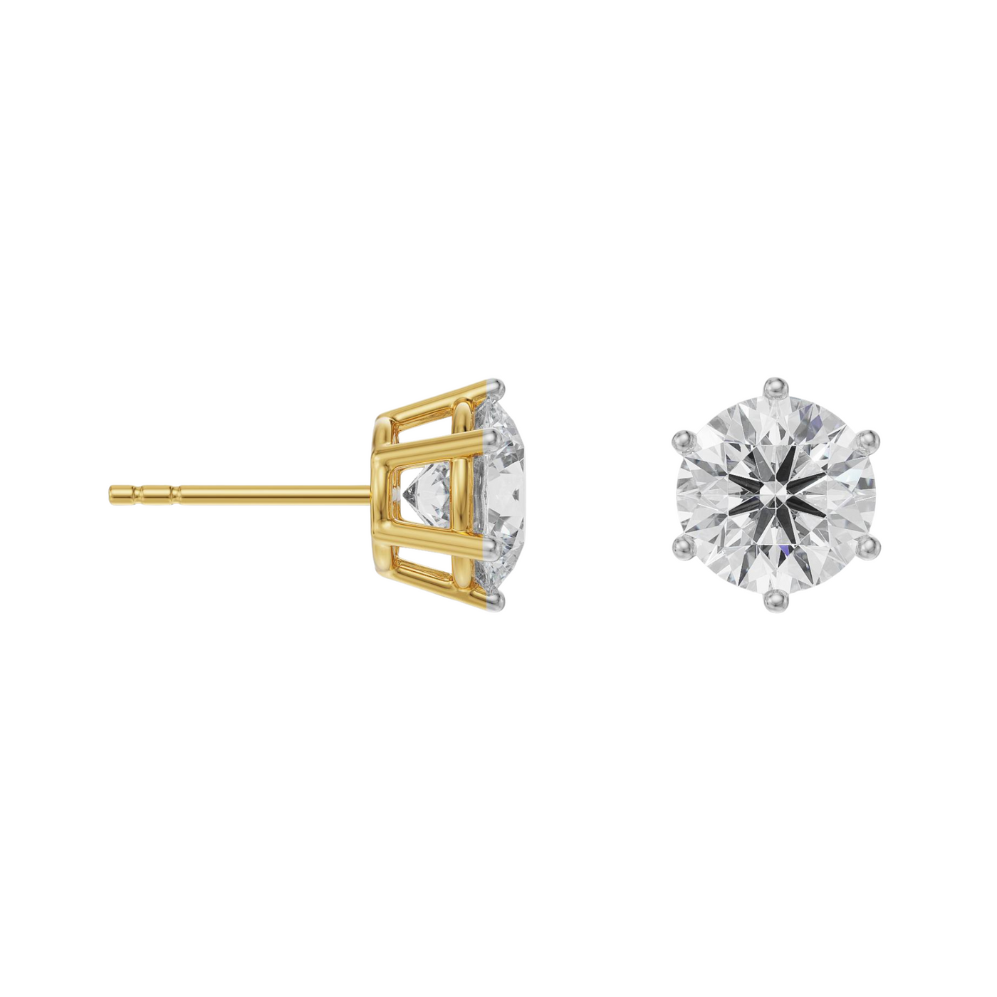 1.5 CT Versatile Lab Grown Diamond Solitaire Studs
