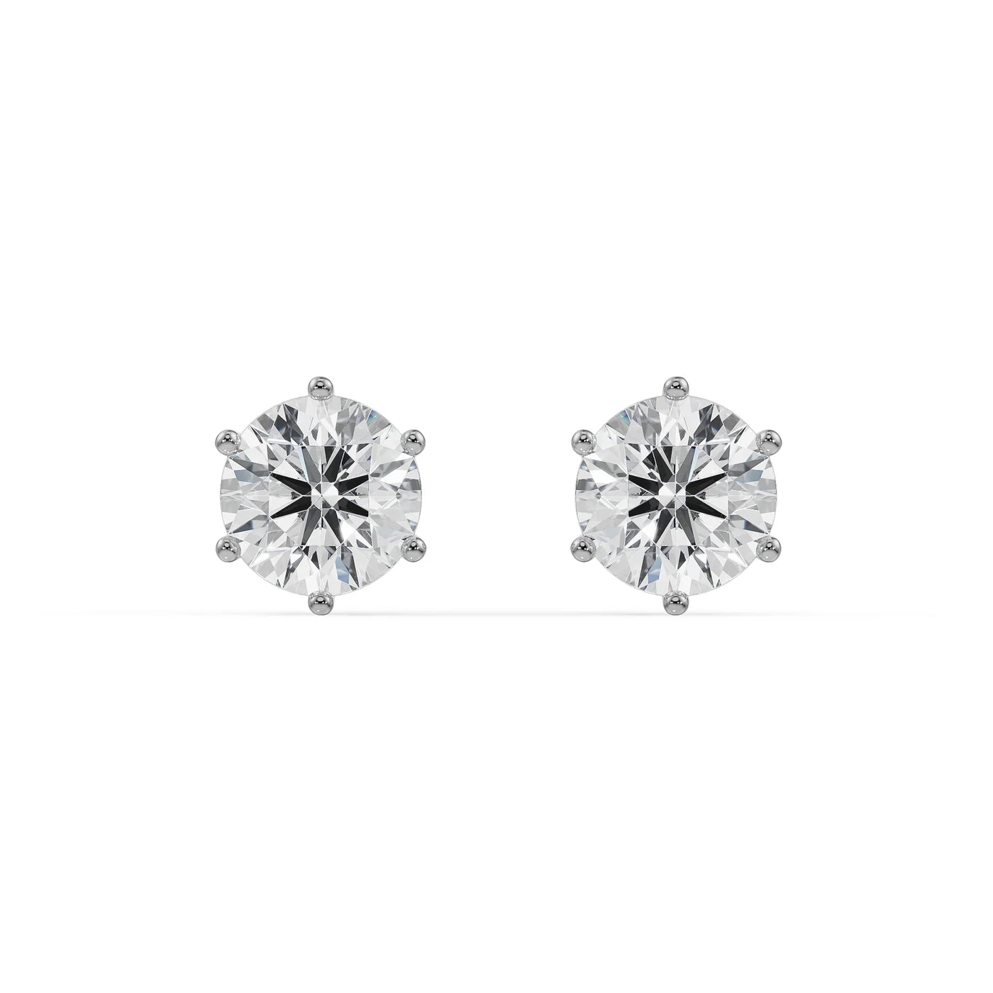 2 CT Versatile Lab Grown Diamond Solitaire Studs_in-stock