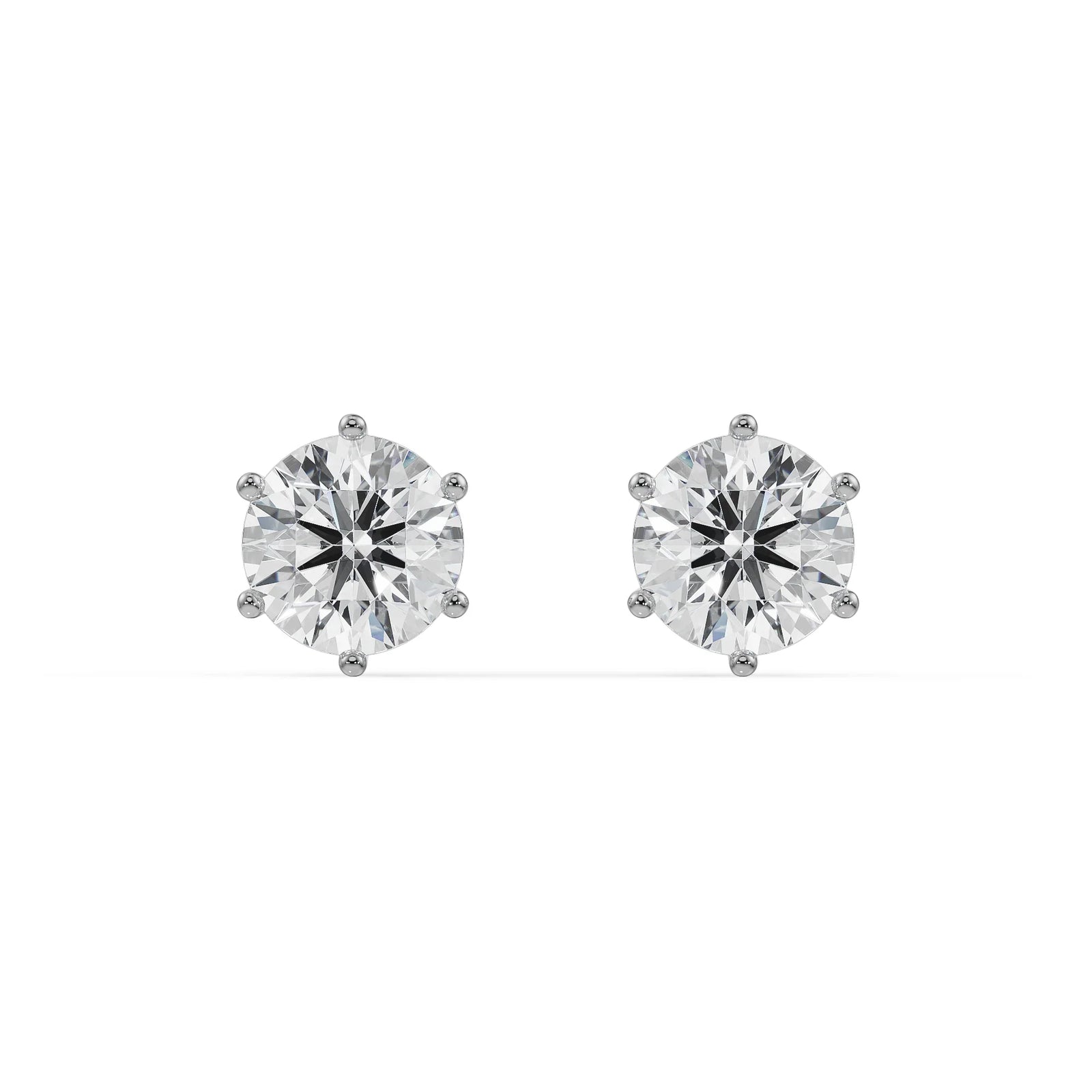 2 CT Versatile Lab Grown Diamond Solitaire Studs_in-stock