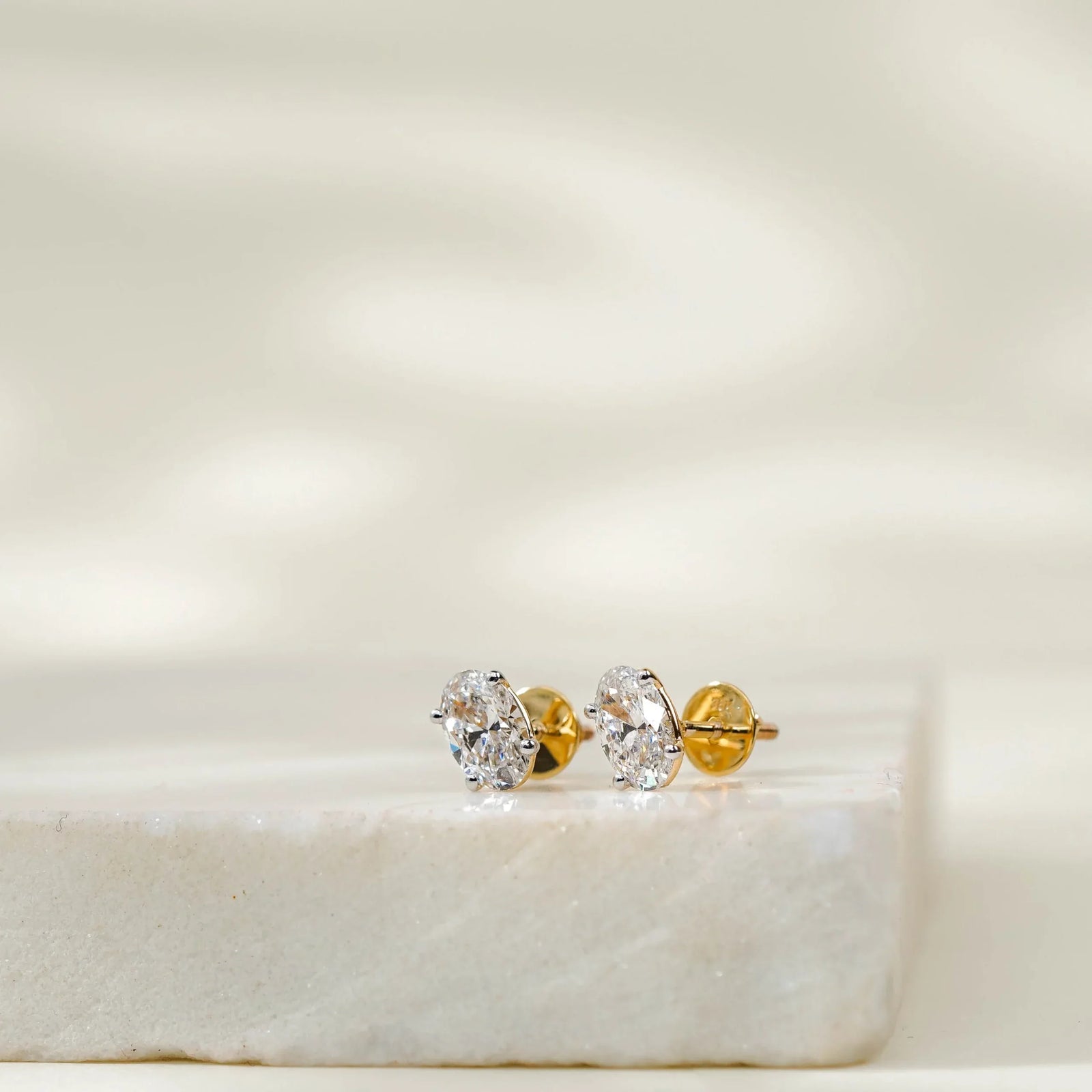 1 CT Oval Cut Breathtaking Studs Prospective Studs