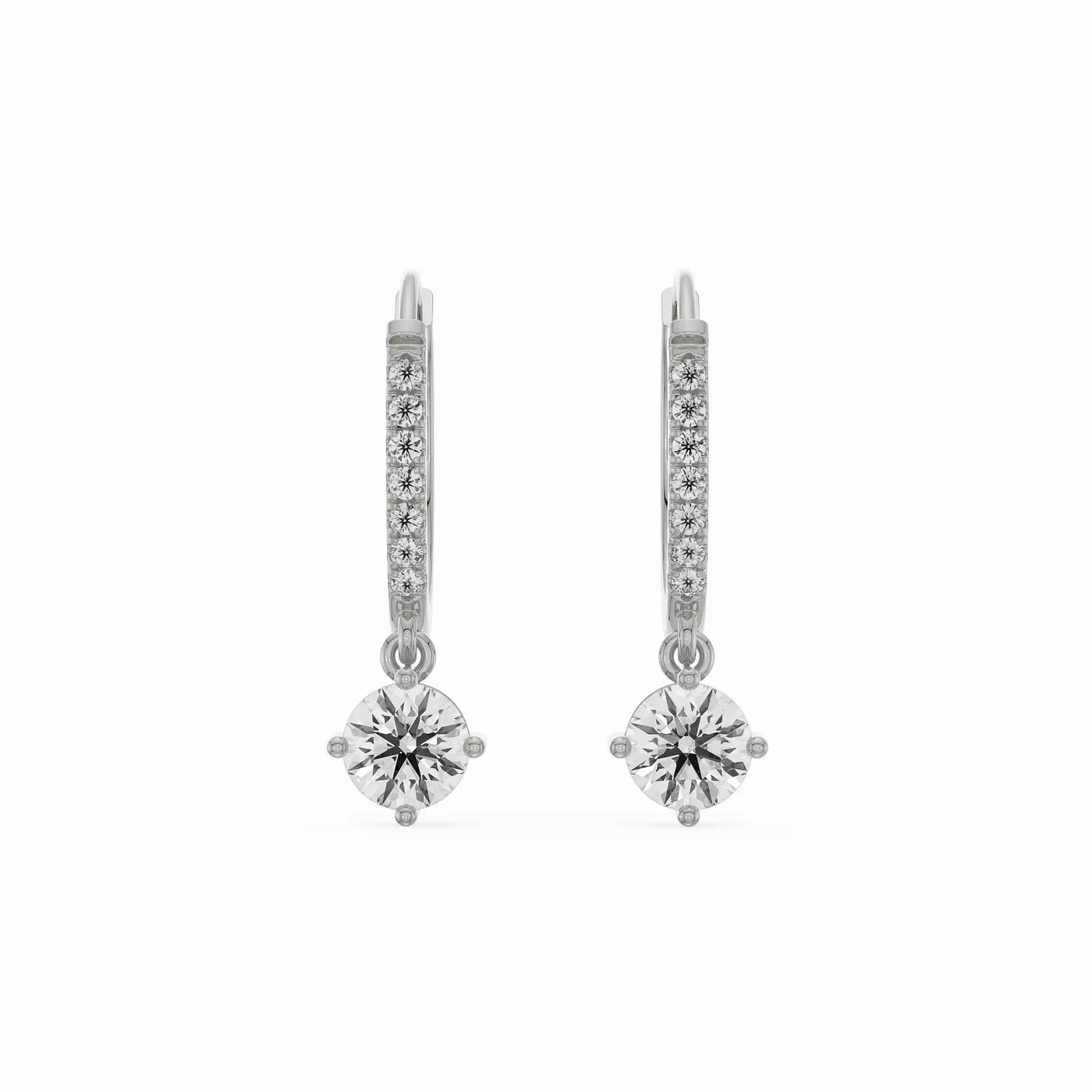 Jisora Drop Lab Grown Diamond Earrings 9KT