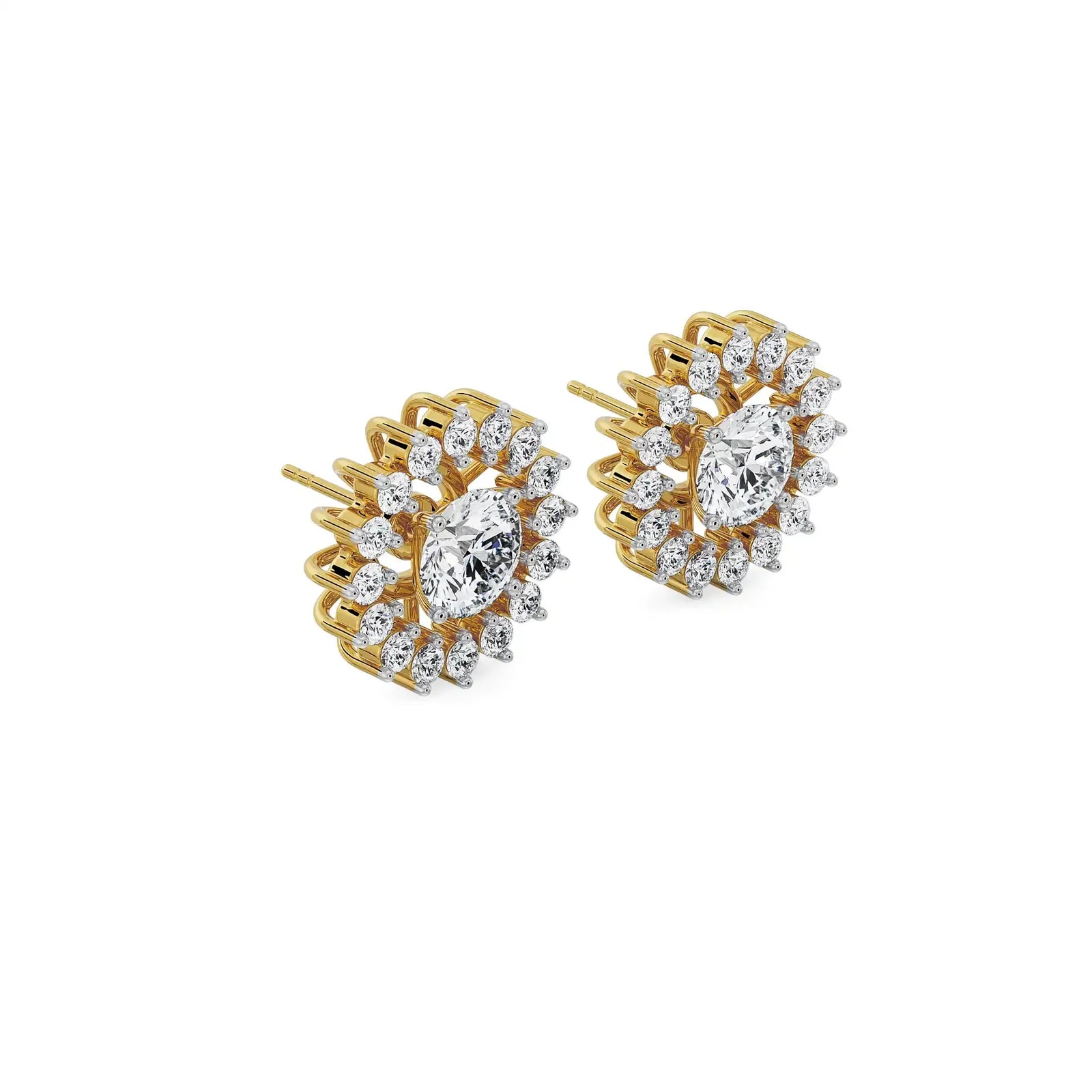 0.50 CT Chakra Detachable Lab Diamond Studs 9KT
