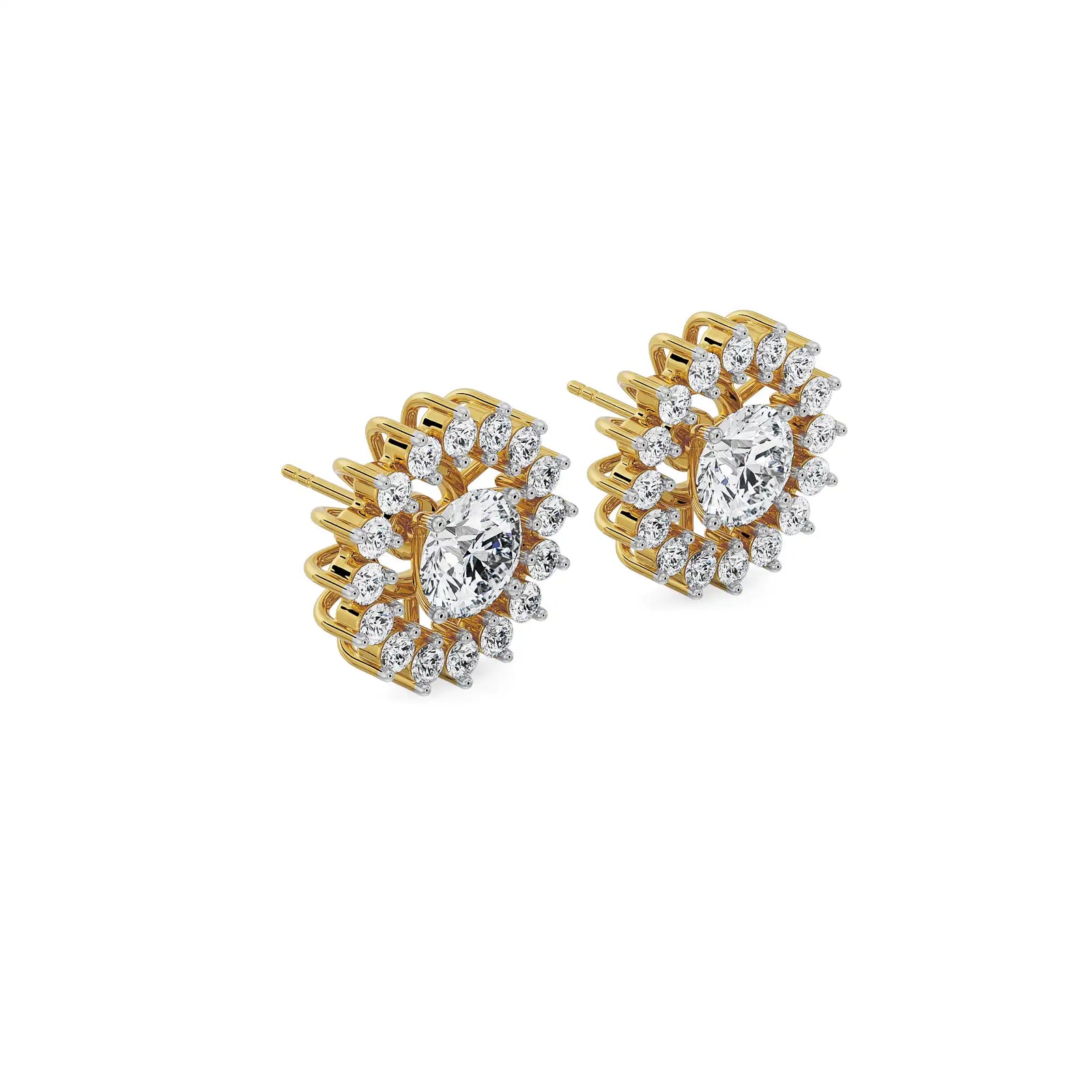 1 CT Chakra Detachable Lab Diamond Studs_in-stock
