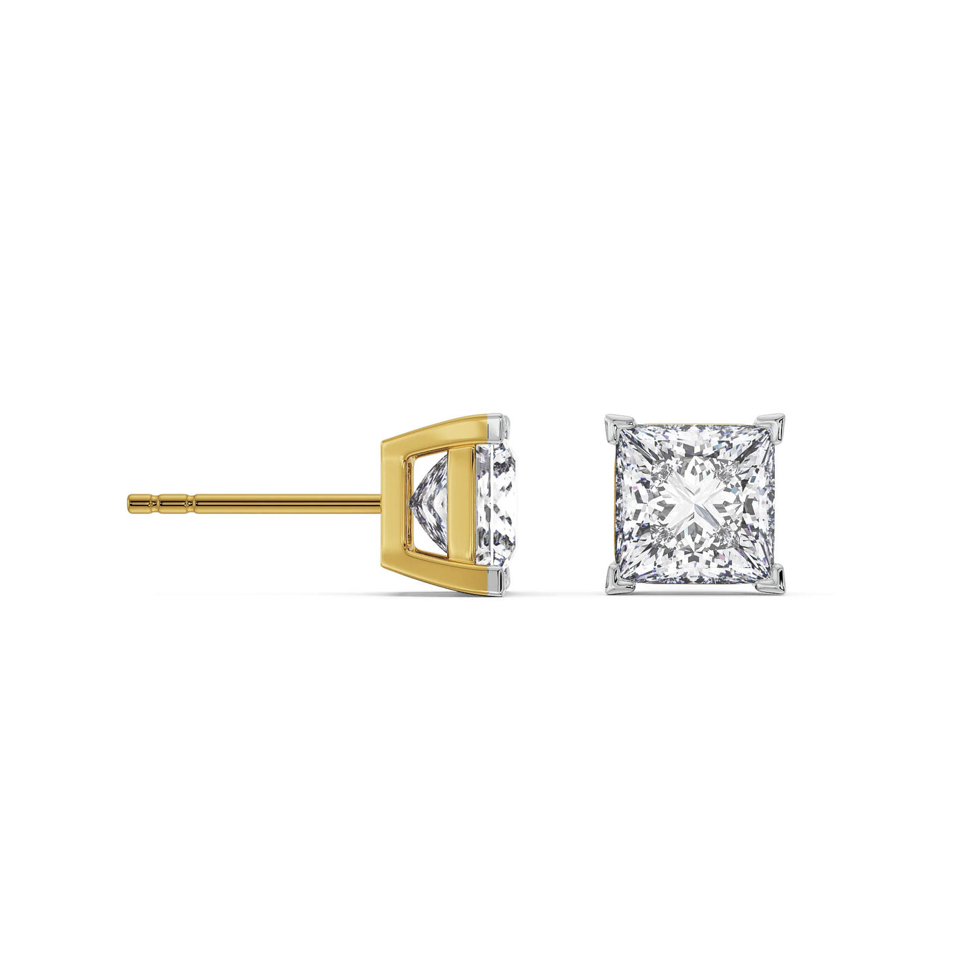 0.5 CT Classic Square Lab Diamond Studs