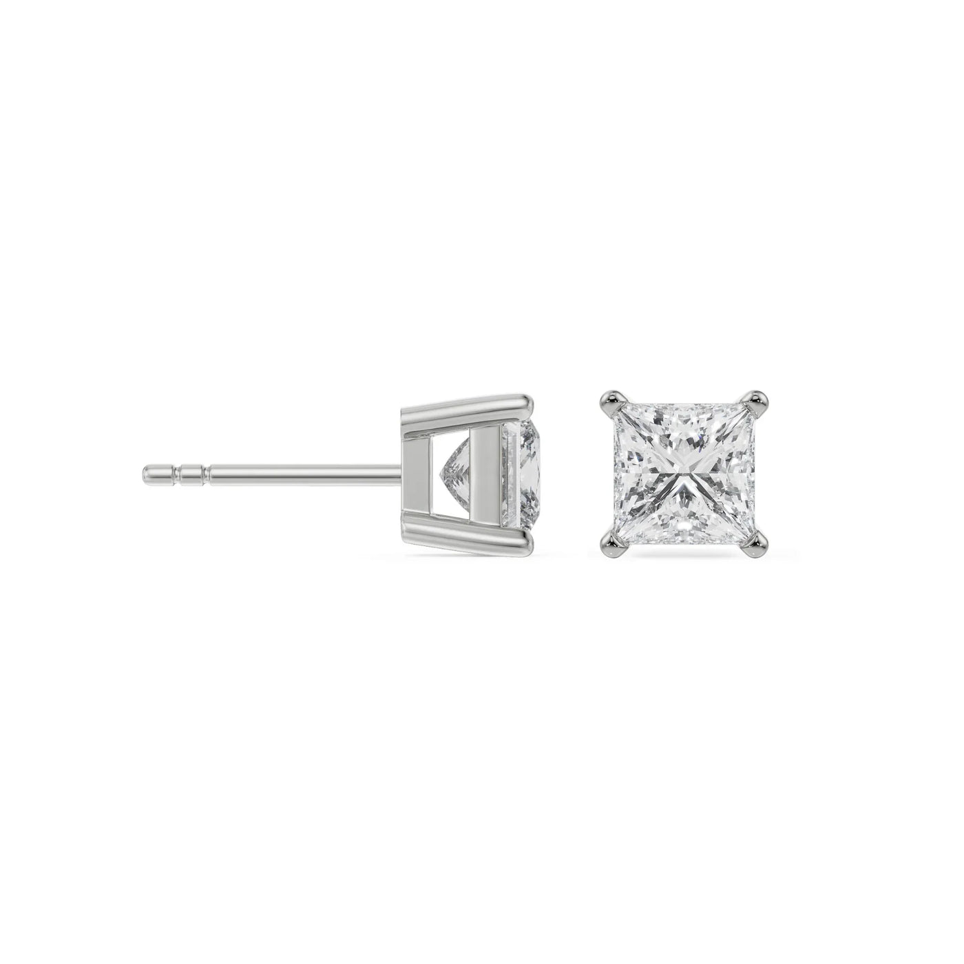 0.5 CT Timeless Princess Lab Grown Diamond Solitaire Studs