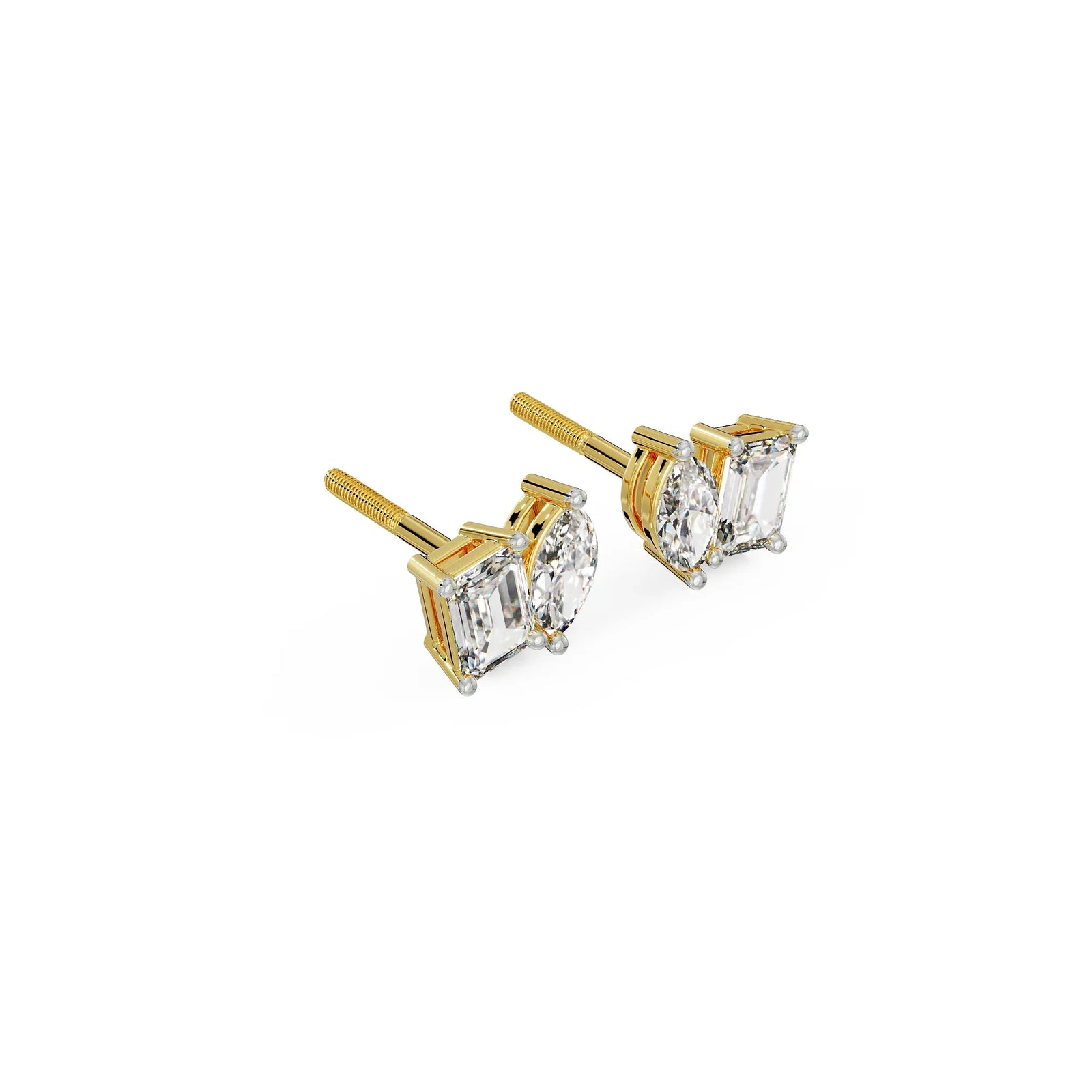 Duo Solitaire Lab Grown Diamond Studs_in-stock