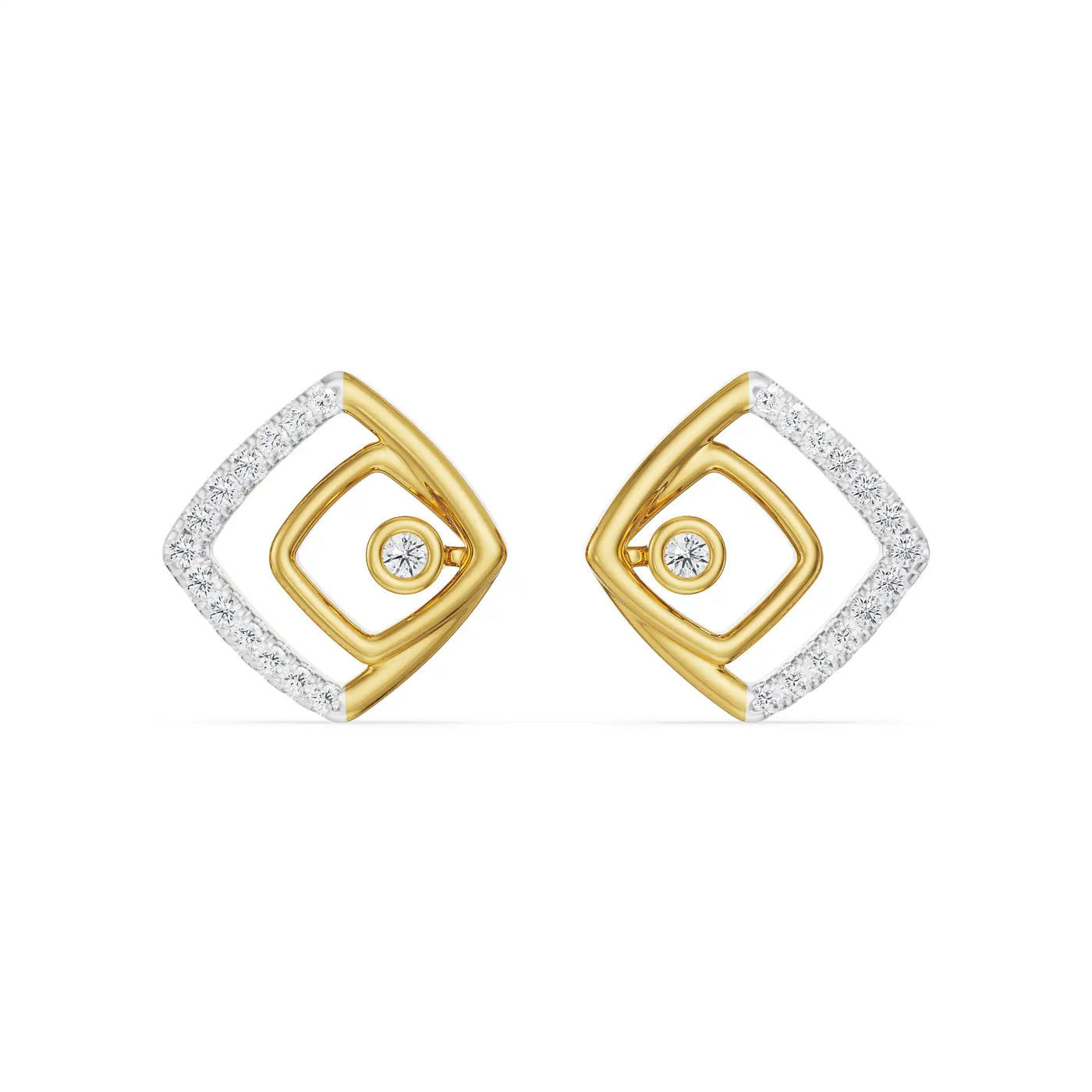Glimmering Maze Lab Grown Diamond Earrings 9KT
