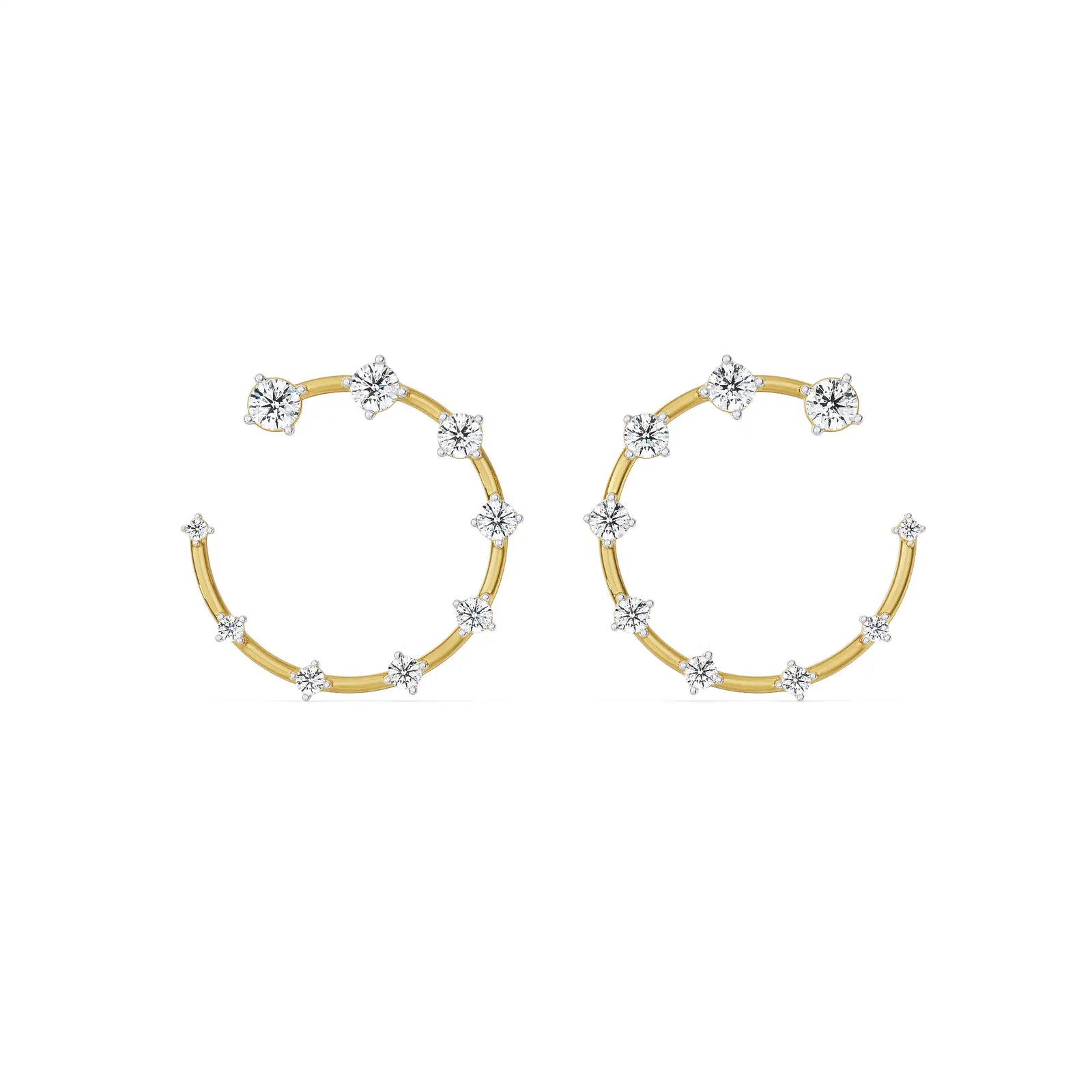Vienna Lab Grown Diamond Earrings Front view
