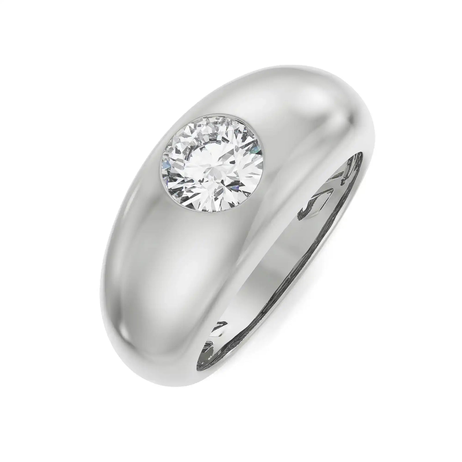 Joshua Lab Grown Diamond Ring - top view in 9KT