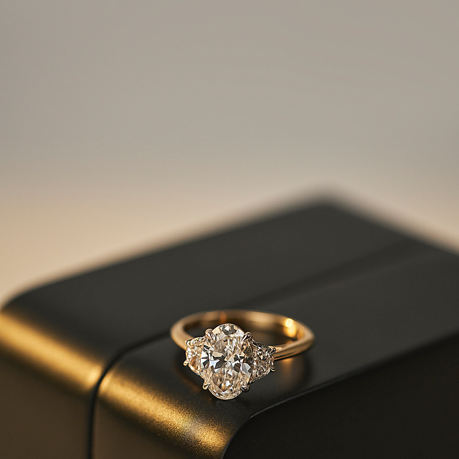 Half Moon Accent Lab Grown Diamond Ring_in-stock
