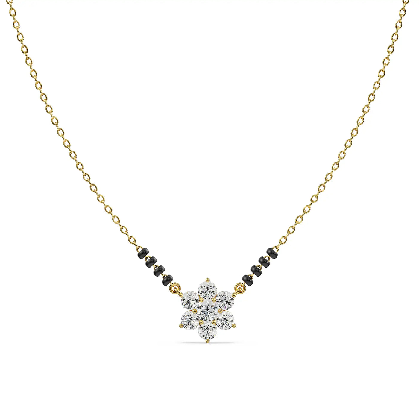 Blossom Lab Grown Diamond Mangalsutra 9KT