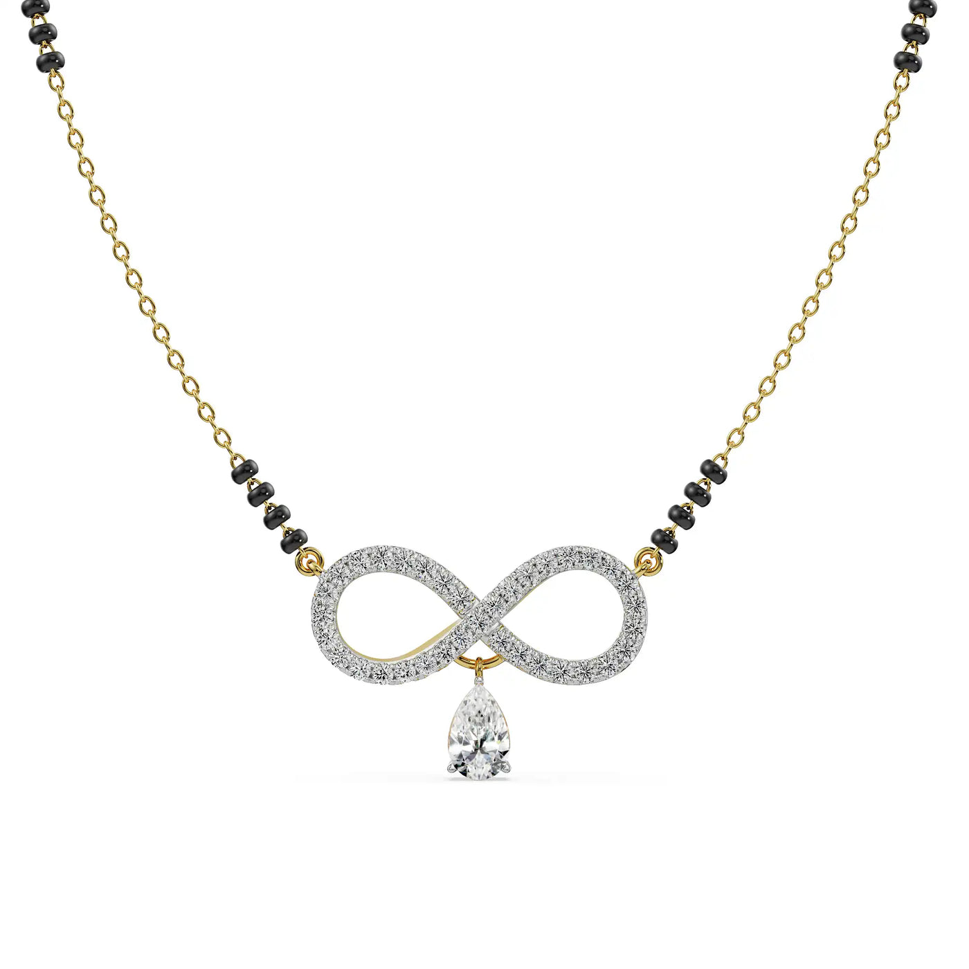 Infinity Drop Lab Grown Diamond Mangalsutra