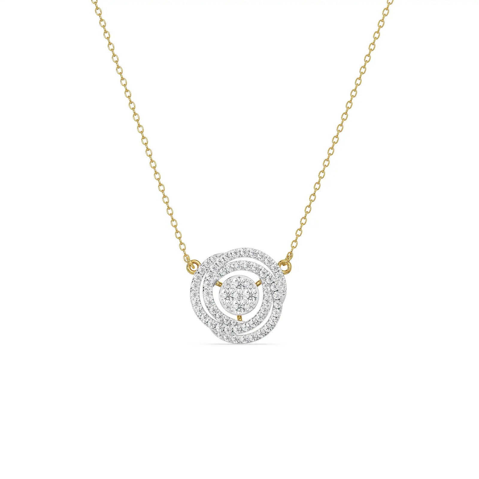 Circle of Life Diamond Mangalsutra prospective view