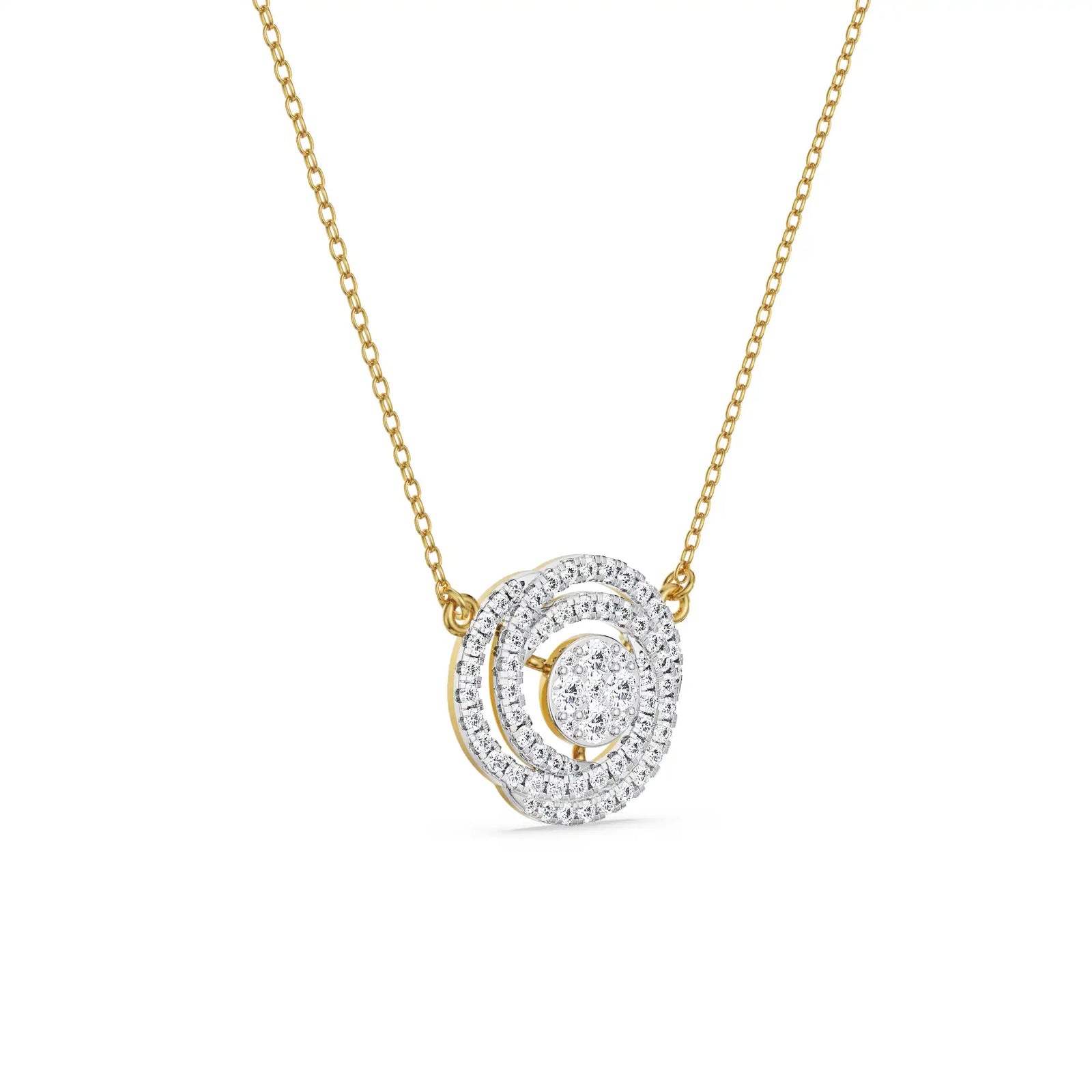 Circle of Life Diamond Mangalsutra side view
