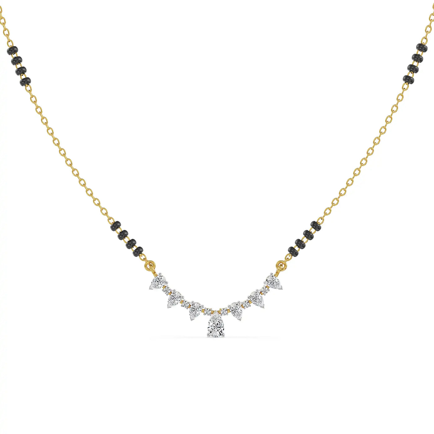 Saptapadi Lab Grown Diamond Mangalsutra 9KT