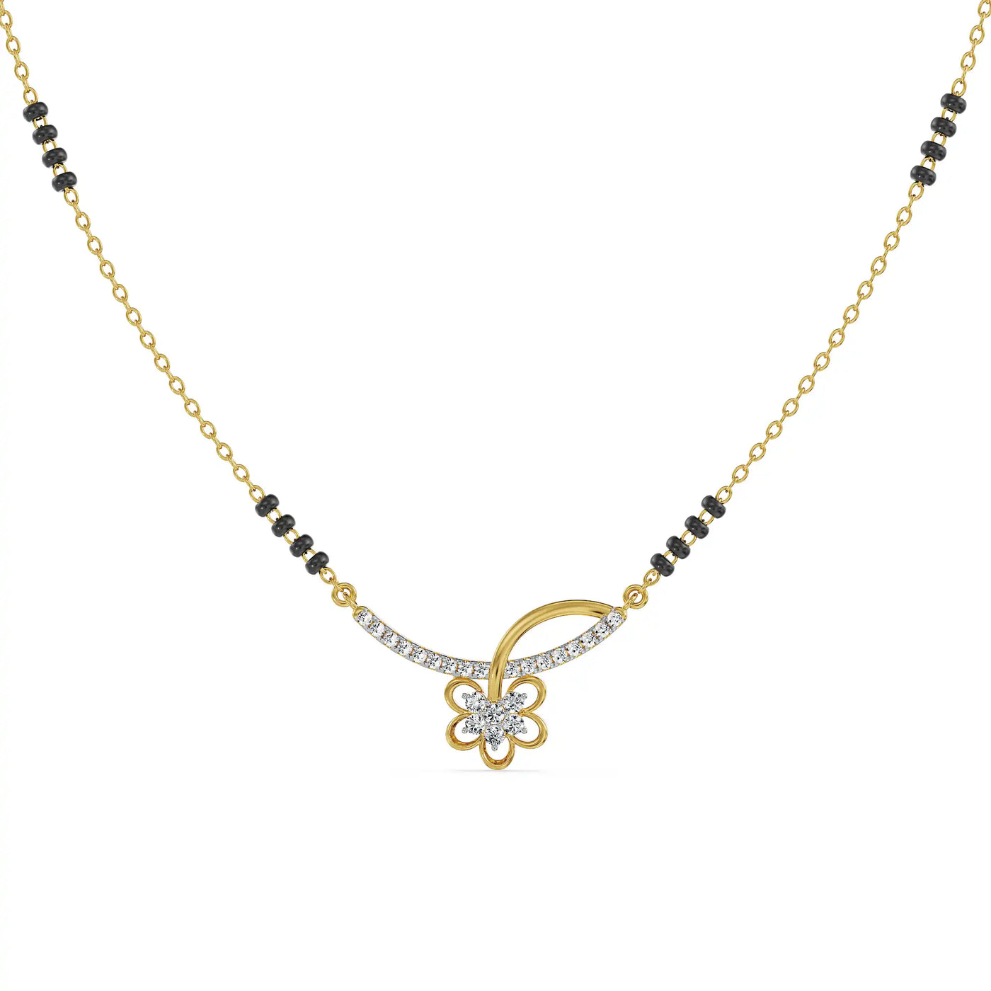 Flora Bloom Lab Grown Diamond Mangalsutra