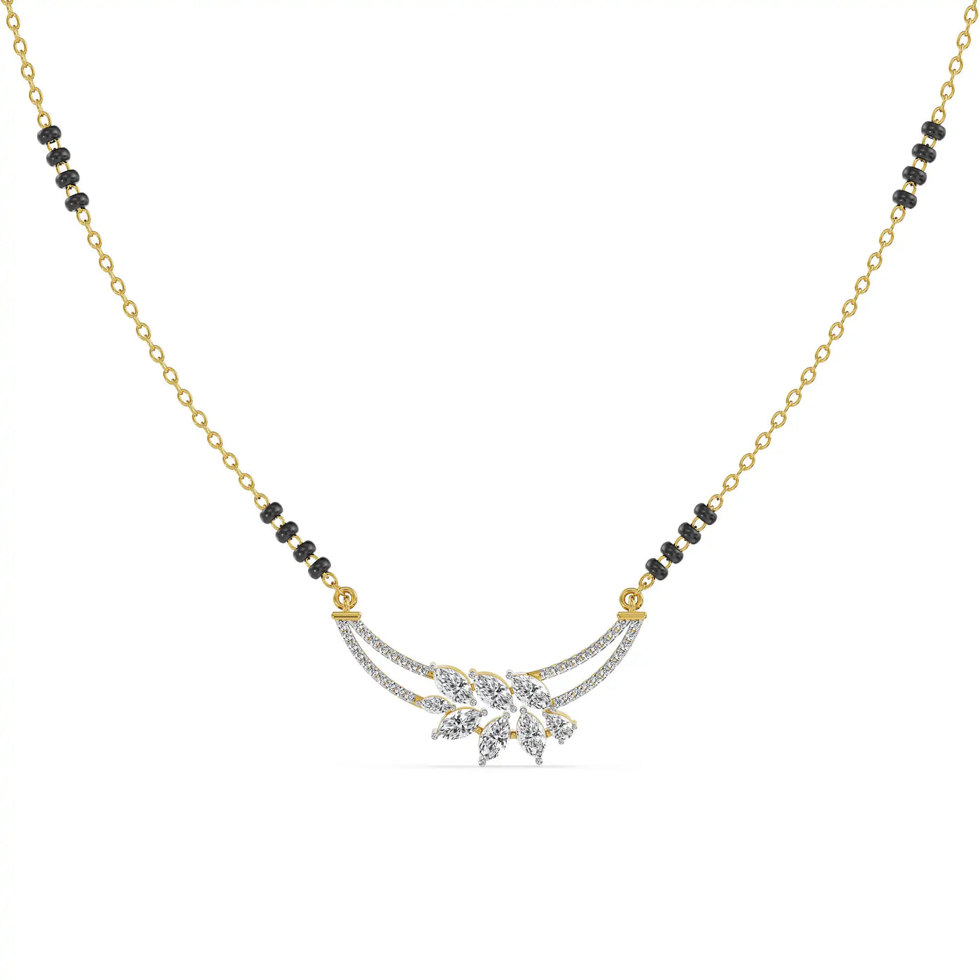 Ethereal Leaf Lab Grown Diamond Mangalsutra