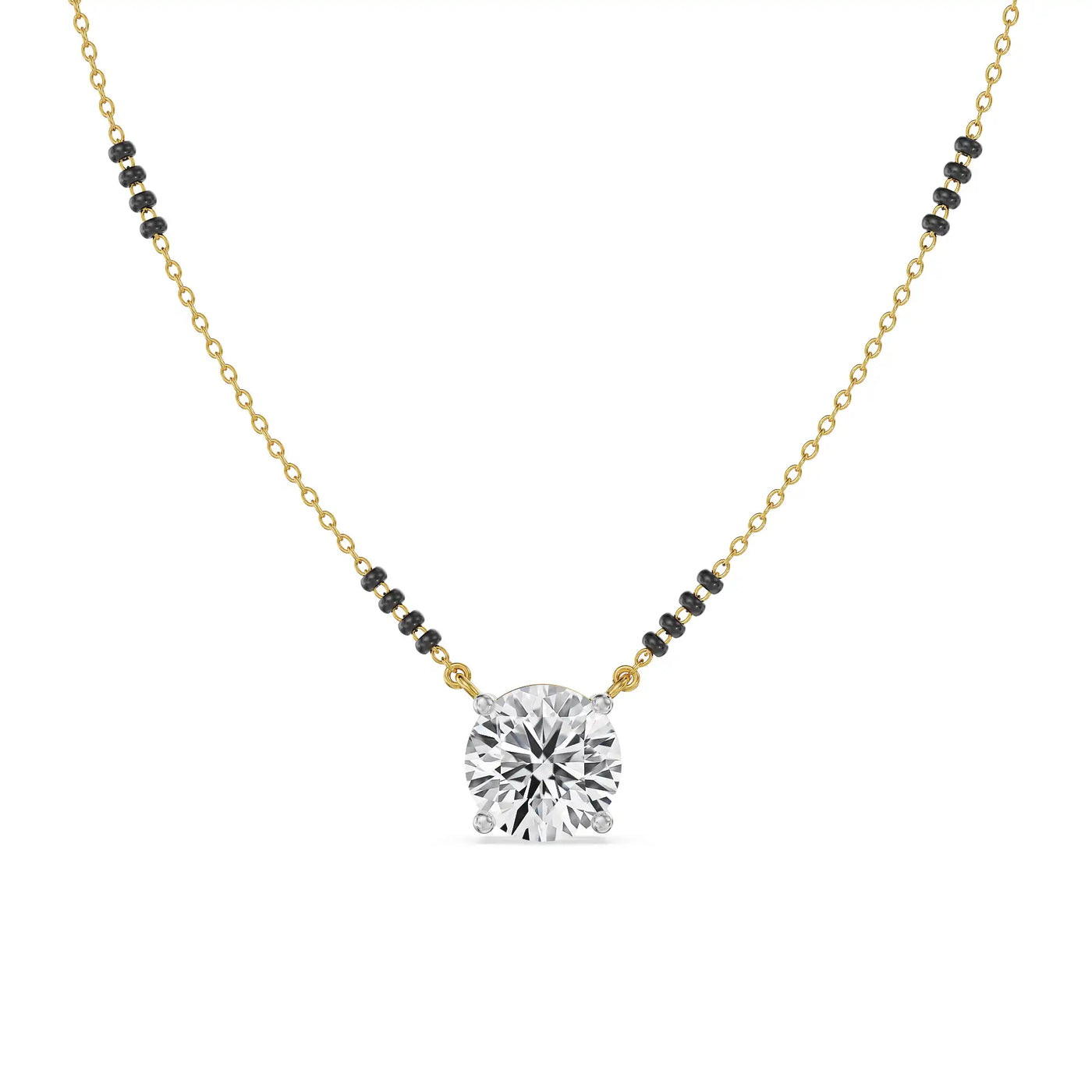 Solitaire Lab Grown Diamond Mangalsutra