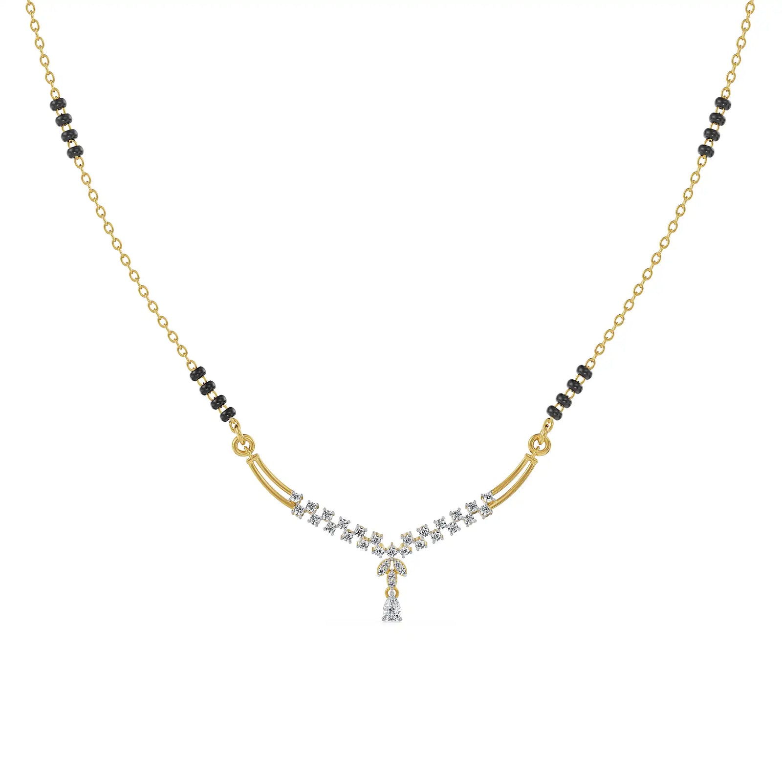 Vivaah Lab Grown Diamond Mangalsutra - front view