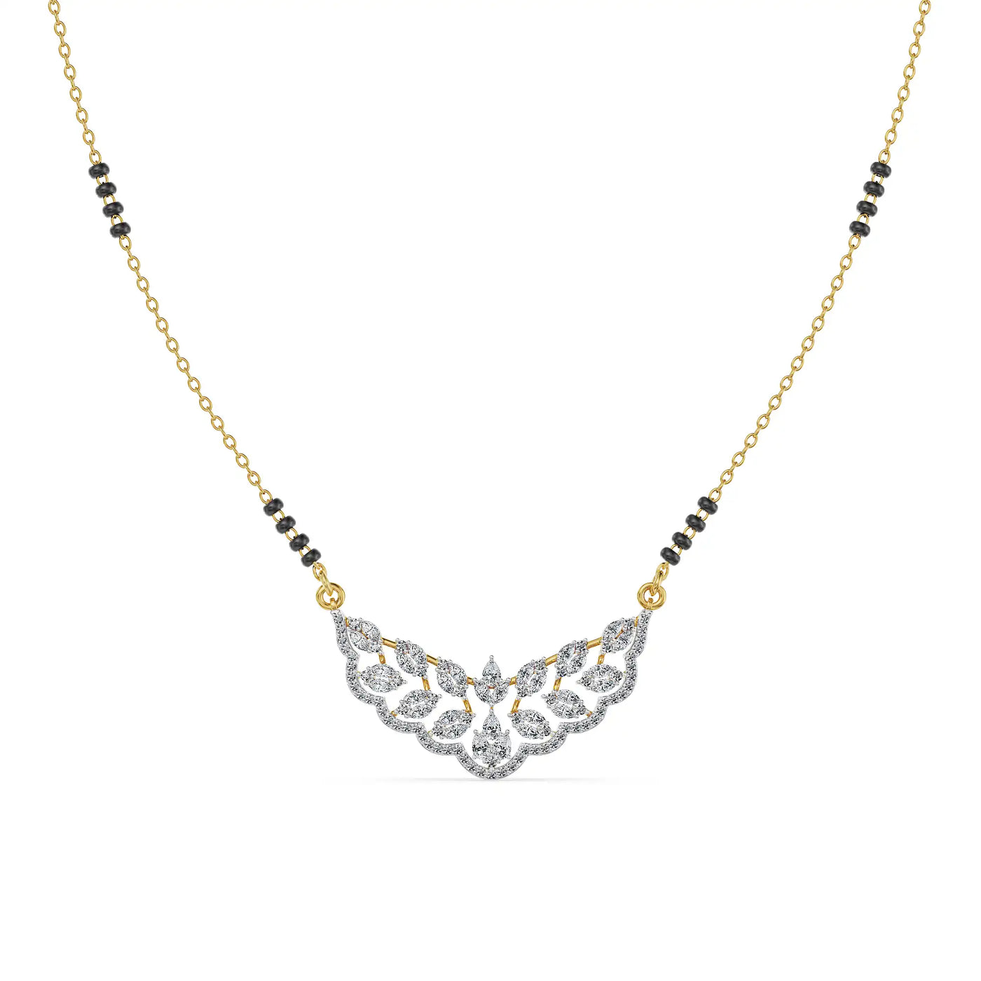 Lotus Radiance Lab Grown Diamond Mangalsutra
