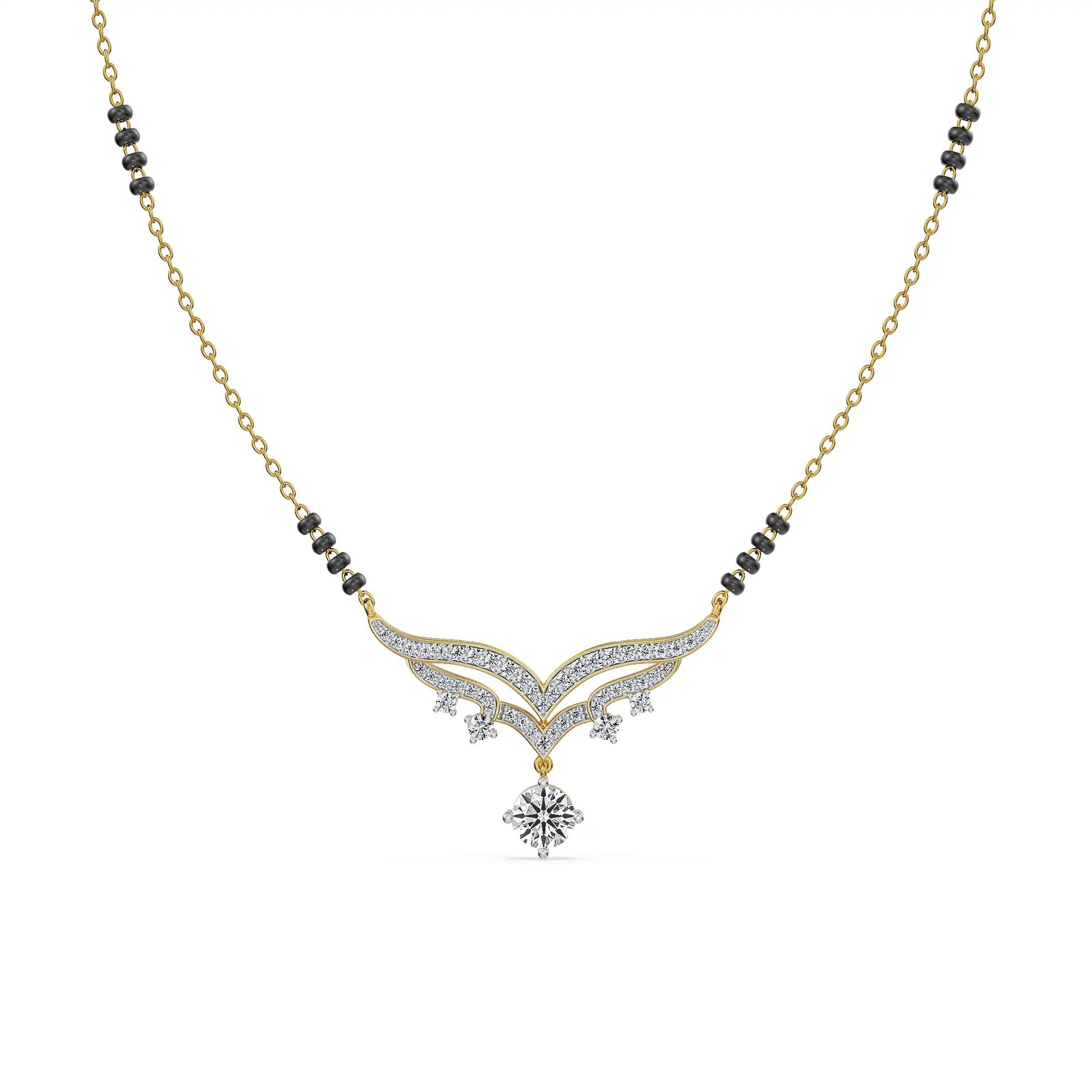Vaidehi Hearts & Arrows Lab Grown Diamond Mangalsutra