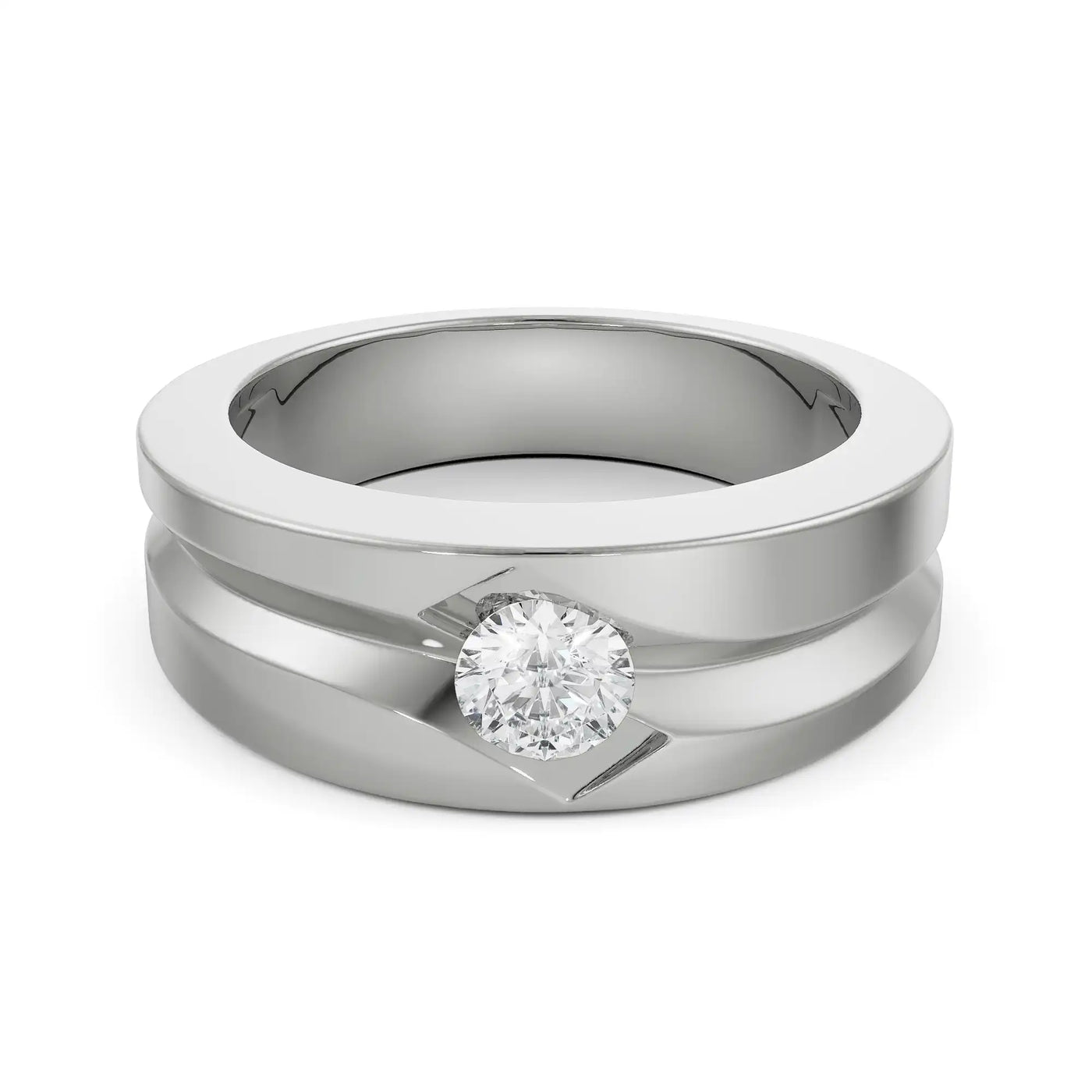 Noel Lab Grown Diamond Solitaire Ring for Men 9KT
