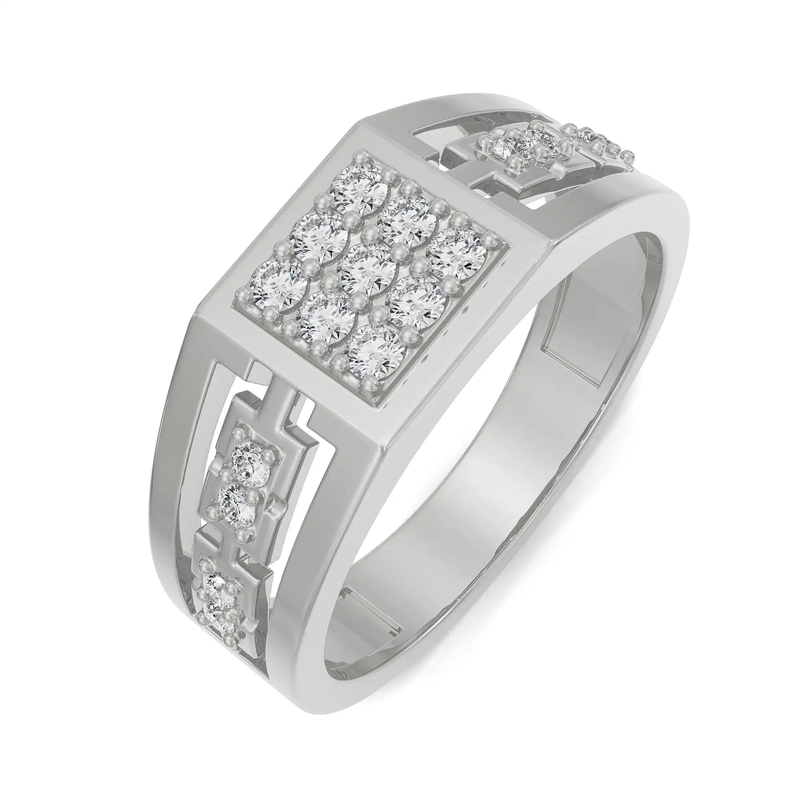 Vespa Wedding Band for Men Top View