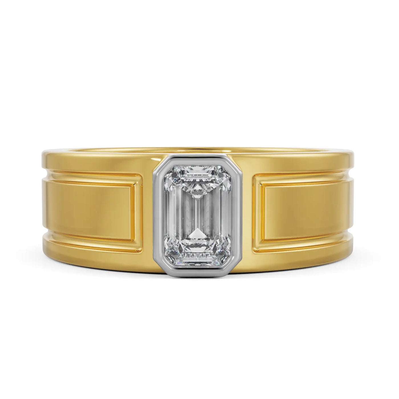 Alpha Wedding Lab Grown Diamond Ring for Men 9KT
