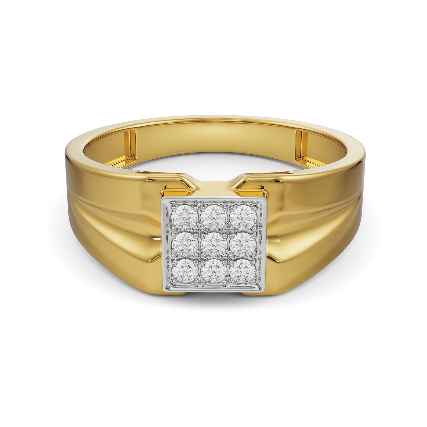 Brushed Lab Grown Diamond Band for Men